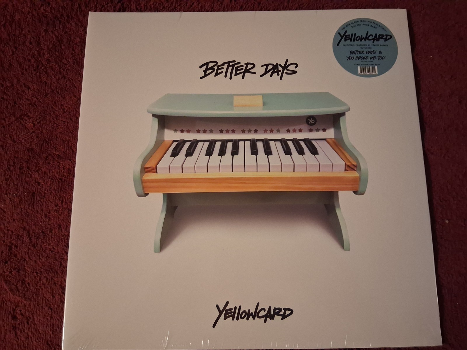Yellowcard, Better Days , Light Blue, New Sealed Mint, BETTER NOISE MUSIC, 2025