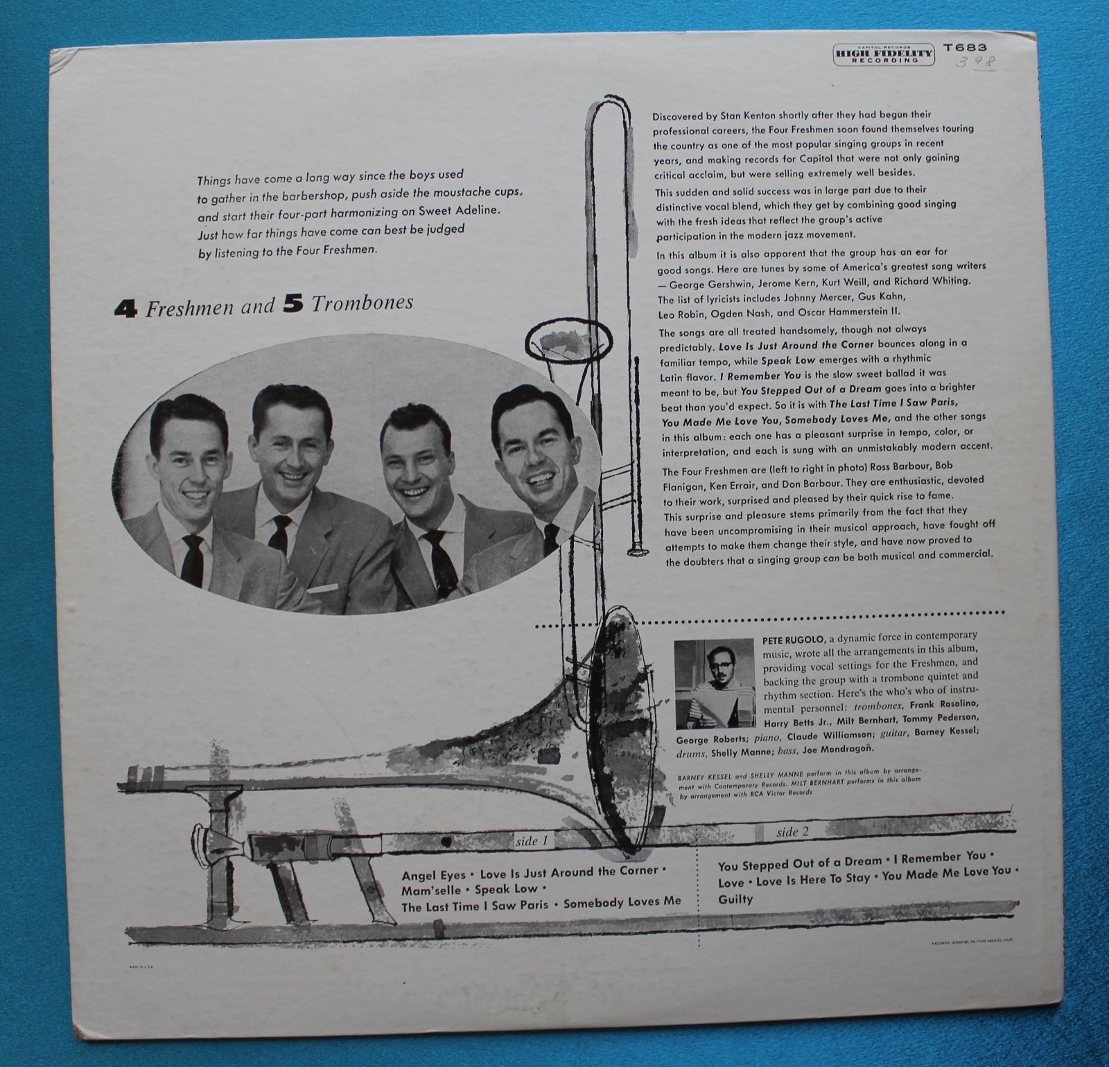 The Four Freshmen-4 Freshmen and 5 Trombones-1955 Pop Jazz Vocal E/E