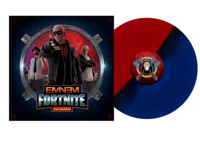 Eminem Slim Shady X Fortnite Radio Vinyl Ltd Exclusive Red Blue Split LP