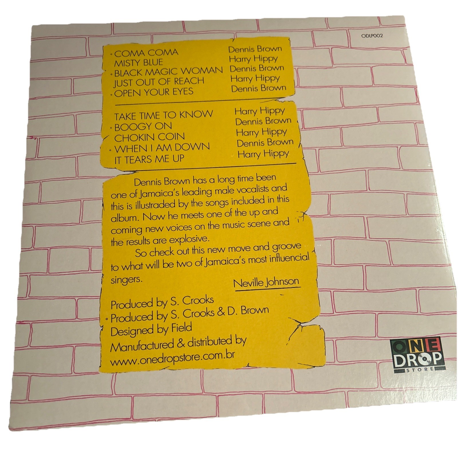 Dennis Brown – Meets Harry Hippy Reggae vinyl Record 1 LP New