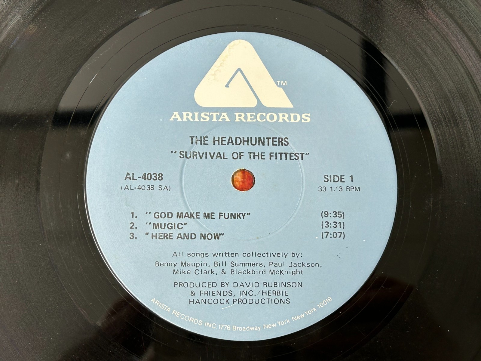 The Headhunters – Survival Of The Fittest LP 1975 Arista AL 4038 VG Vinyl Jazz