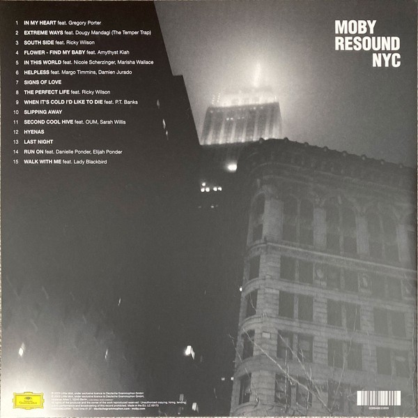 Moby – Resound NYC 2LP 12″ Crystal Clear Vinyl Record – NEW