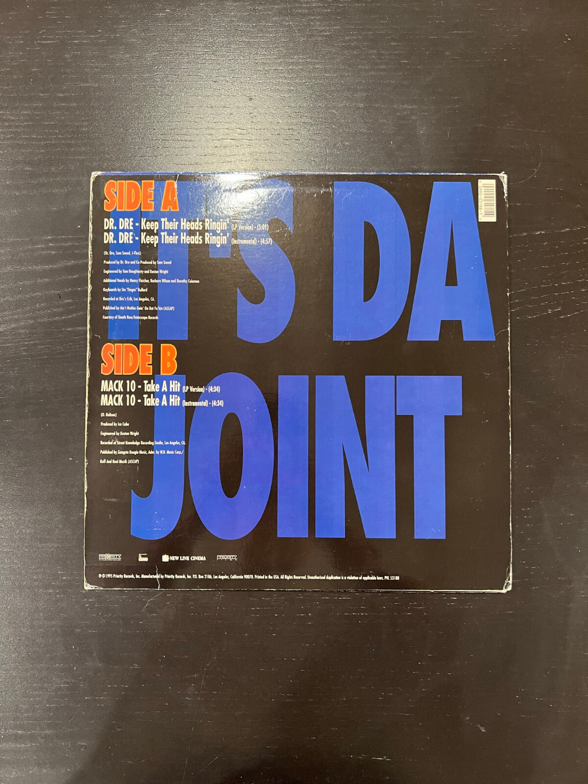Dr. Dre / Mack 10 – Keep Their Heads Ringin’ / Take A Hit 12″ 1995