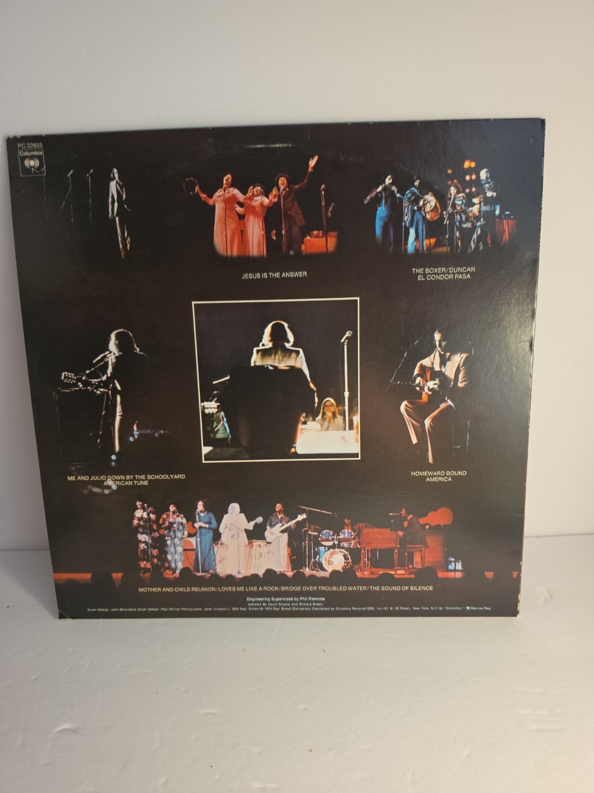 Paul Simon In Concert Live Rhymin’ Vintage Vinyl LP 1974 Columbia Record PC32855