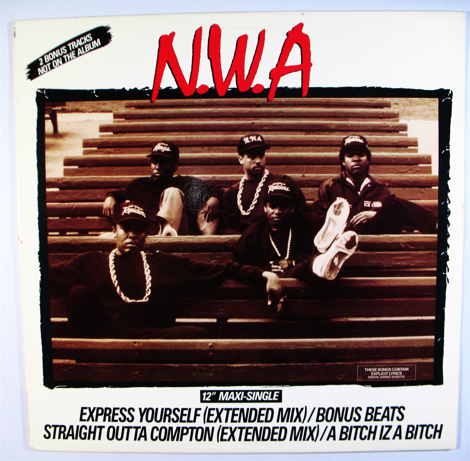 NWA Express Yourself RUTHLESS RECORDS 12″ dr dre, eazy e, ice cube ’89