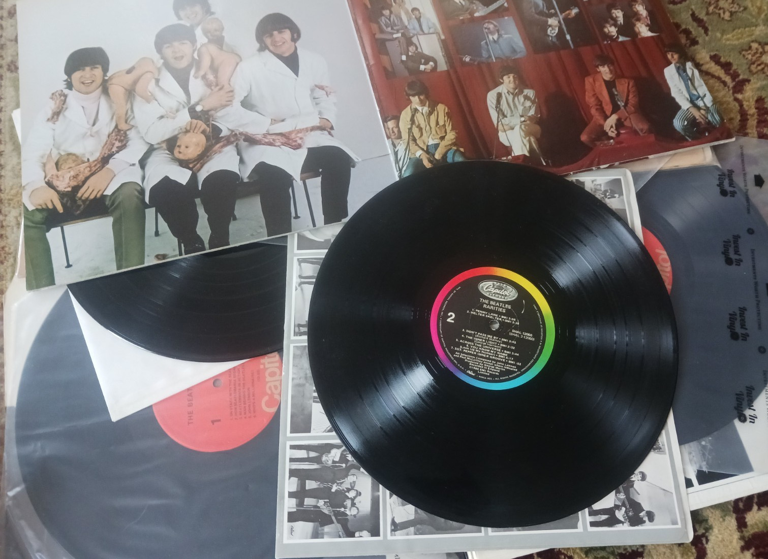 Beatles vinyl lot x 4 * Yesterday and Today * Rarities * Second * Story * VG+EX