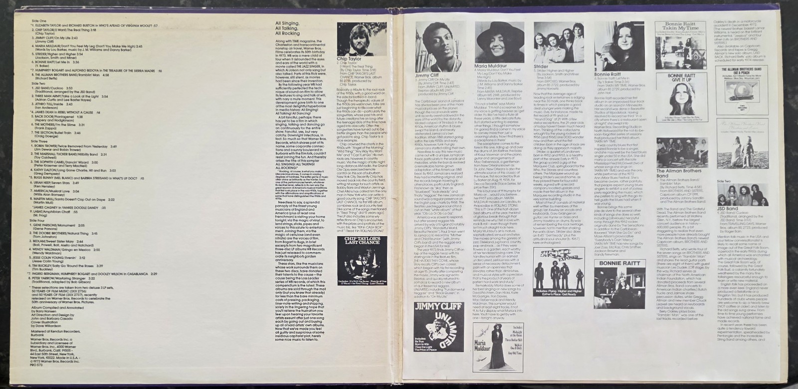 4 Warner Bros. Promo Sampler Comp Lot Vinyl 2XLP Vintage Records Alice Cooper
