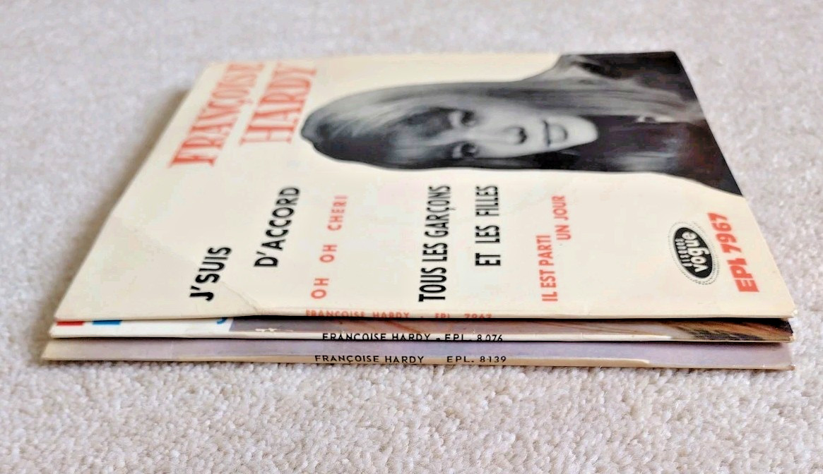 Francoise Hardy 3x Vogue EPs Le Premier Bonheur du Jour++ 1962/3 VG/VG(+)