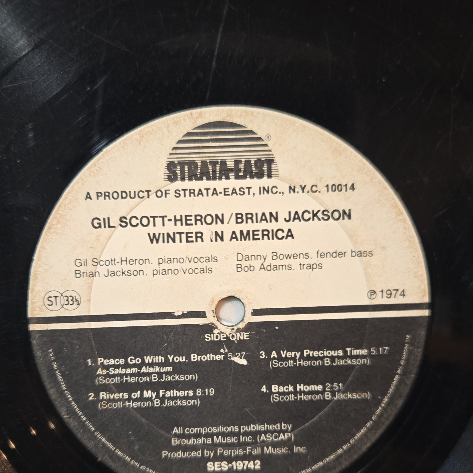 Gil Scott-Heron/Brian Jackson – Winter in America Strata-East Vinyl 12″ 33 RPM …