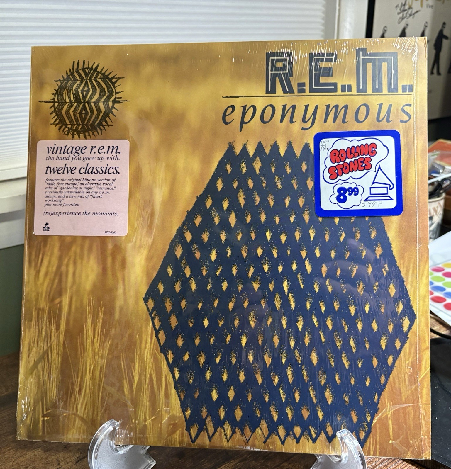 R.E.M. “Eponymous” Vinyl LP Record Album – In Shrink / Hype!
