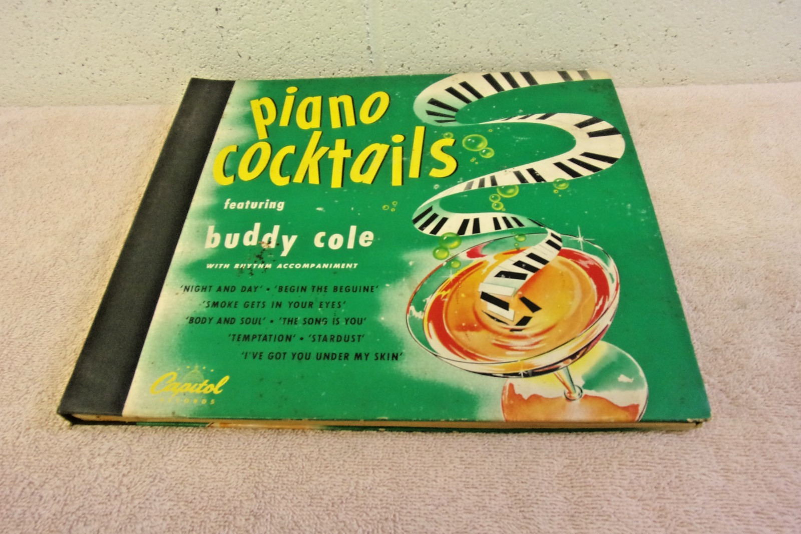 78 RPM 4 Record Book Piano Cocktails Buddy Cole