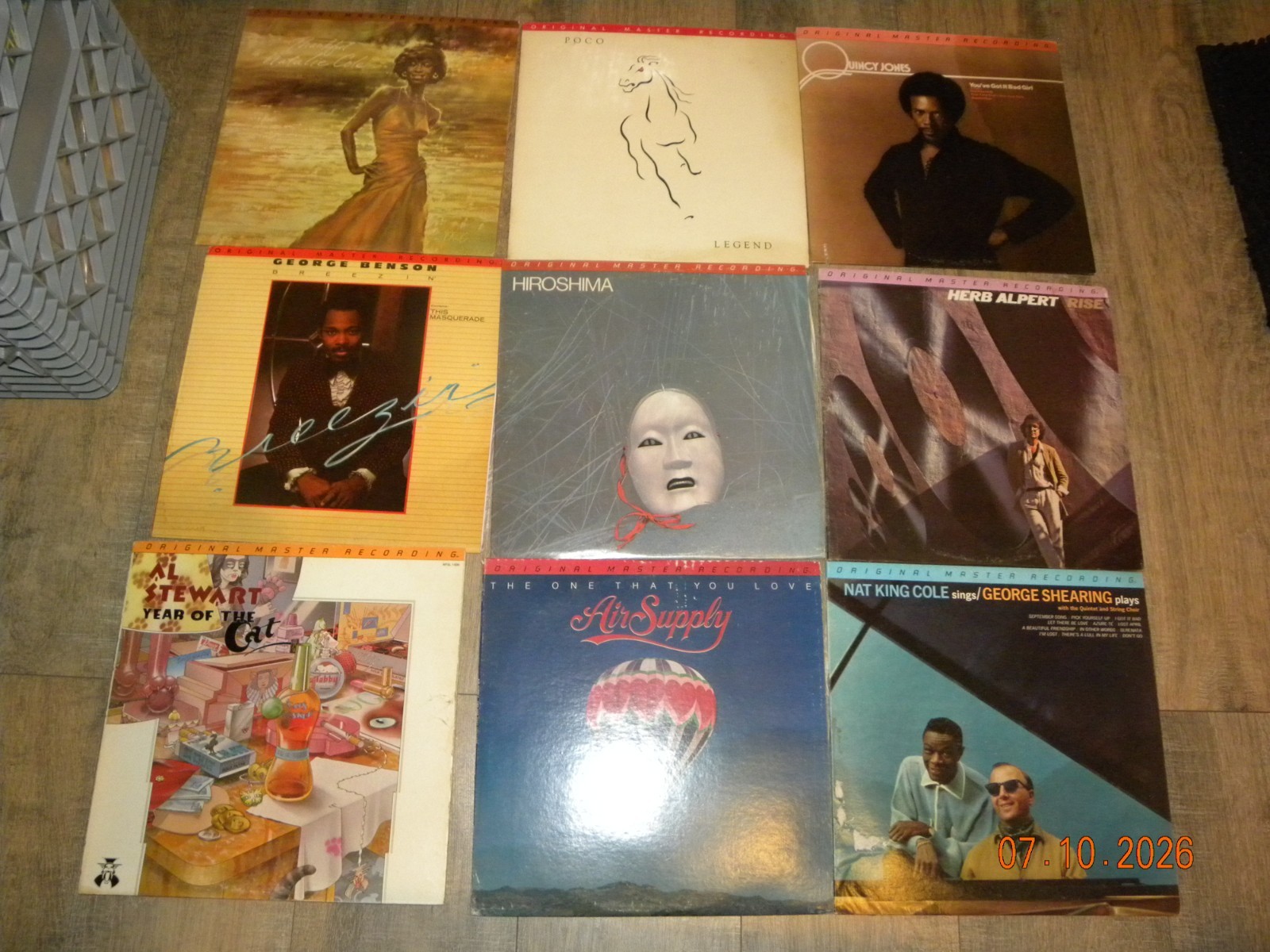 (9) Original Master Recording MSFL LP lot Air Supply Poco Al Stewart Herb Quincy