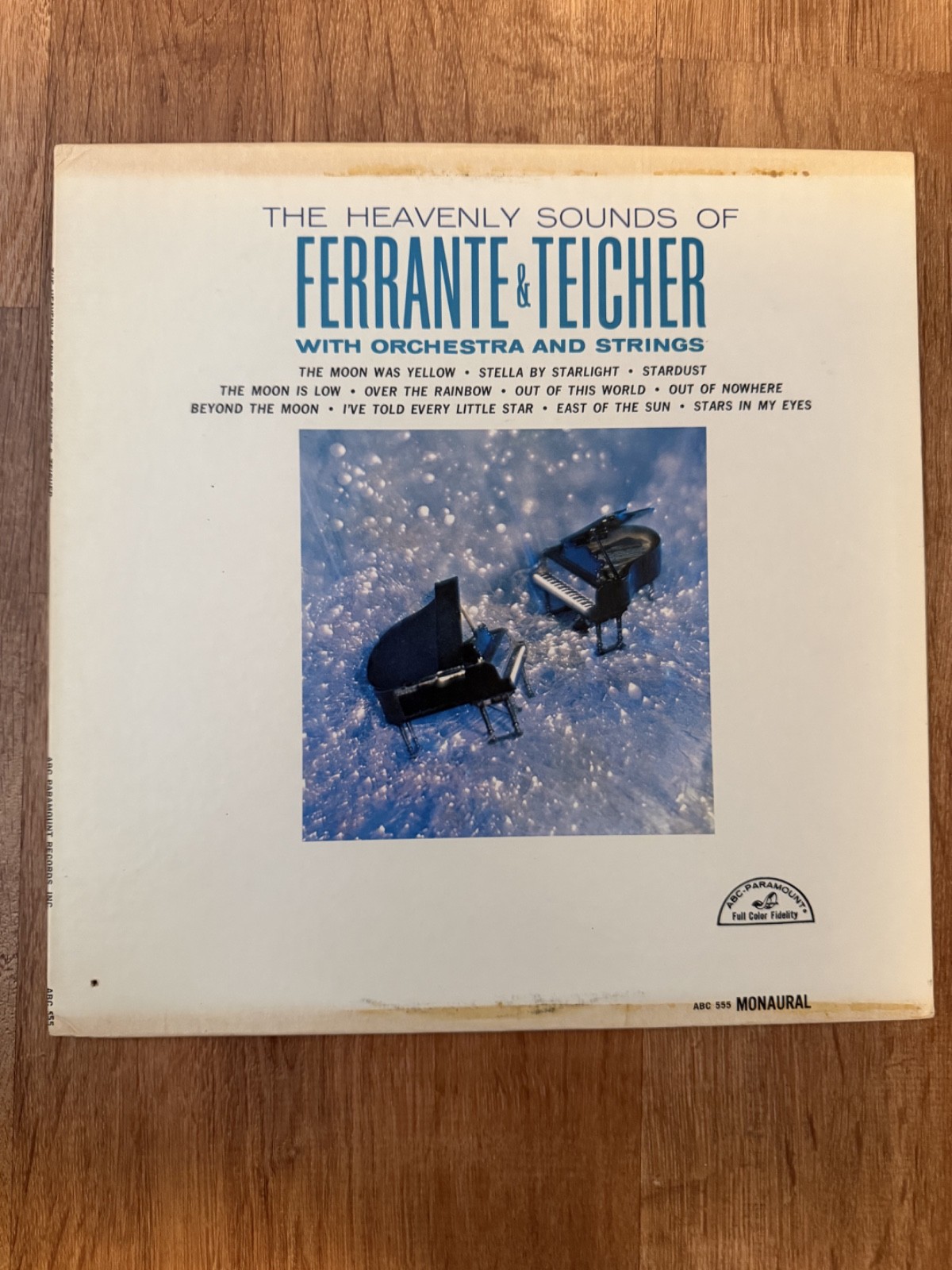 The Heavenly Sounds of Ferrante & Teicher Vinyl LP – ABC-Paramount ABC 555 Mono