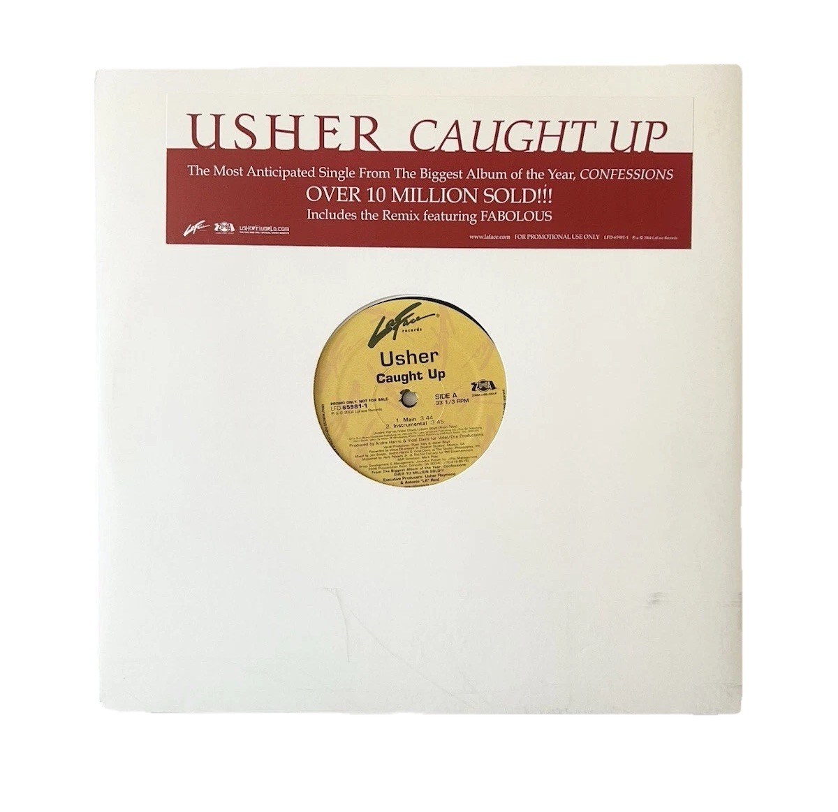 USHER + FABOLOUS Caught Up Maxi-Single Remixes NM- Pop R&B Dance Hip Hop
