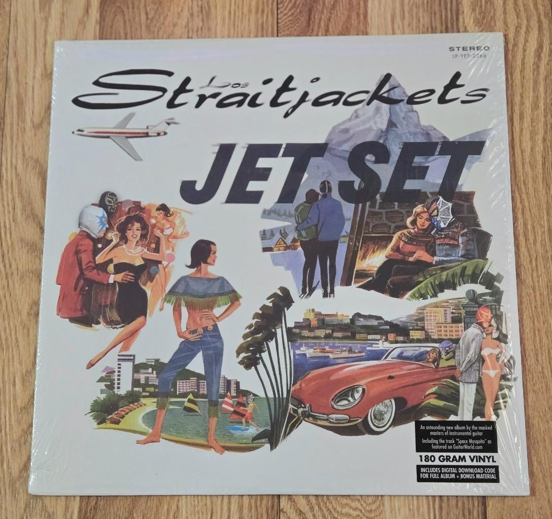 Los Straitjackets JET SET LP NM 2012 vinyl Danny Amis Eddie Angel Surf guitar
