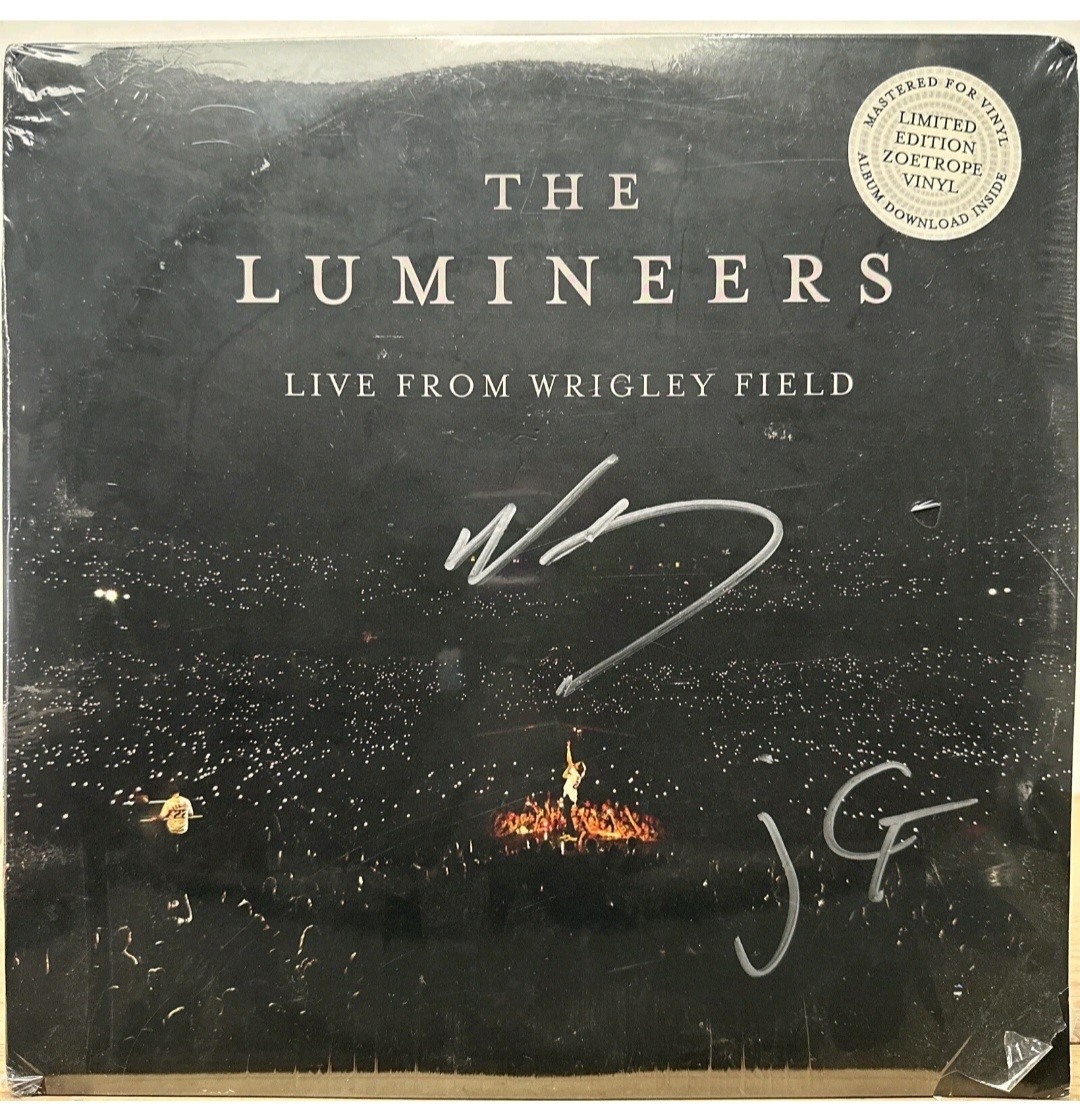 The Lumineers Live From Wrigley Field Vinyl LTD ED ZOETROPE 3xLP SIGNED