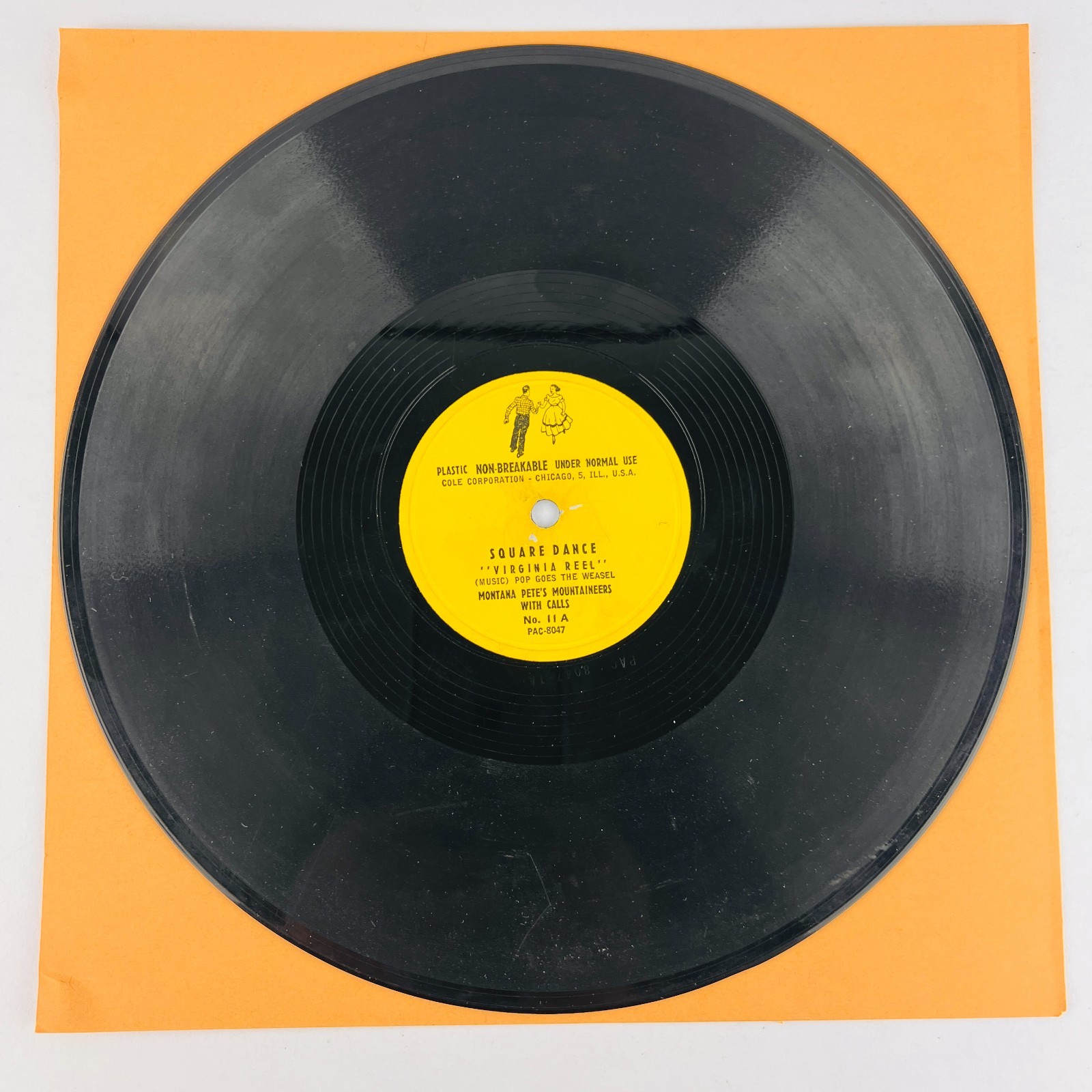 Montana Pete – Square Dancing With Calls 78RPM Single Record 3x 10″ Vinyl 78 RPM