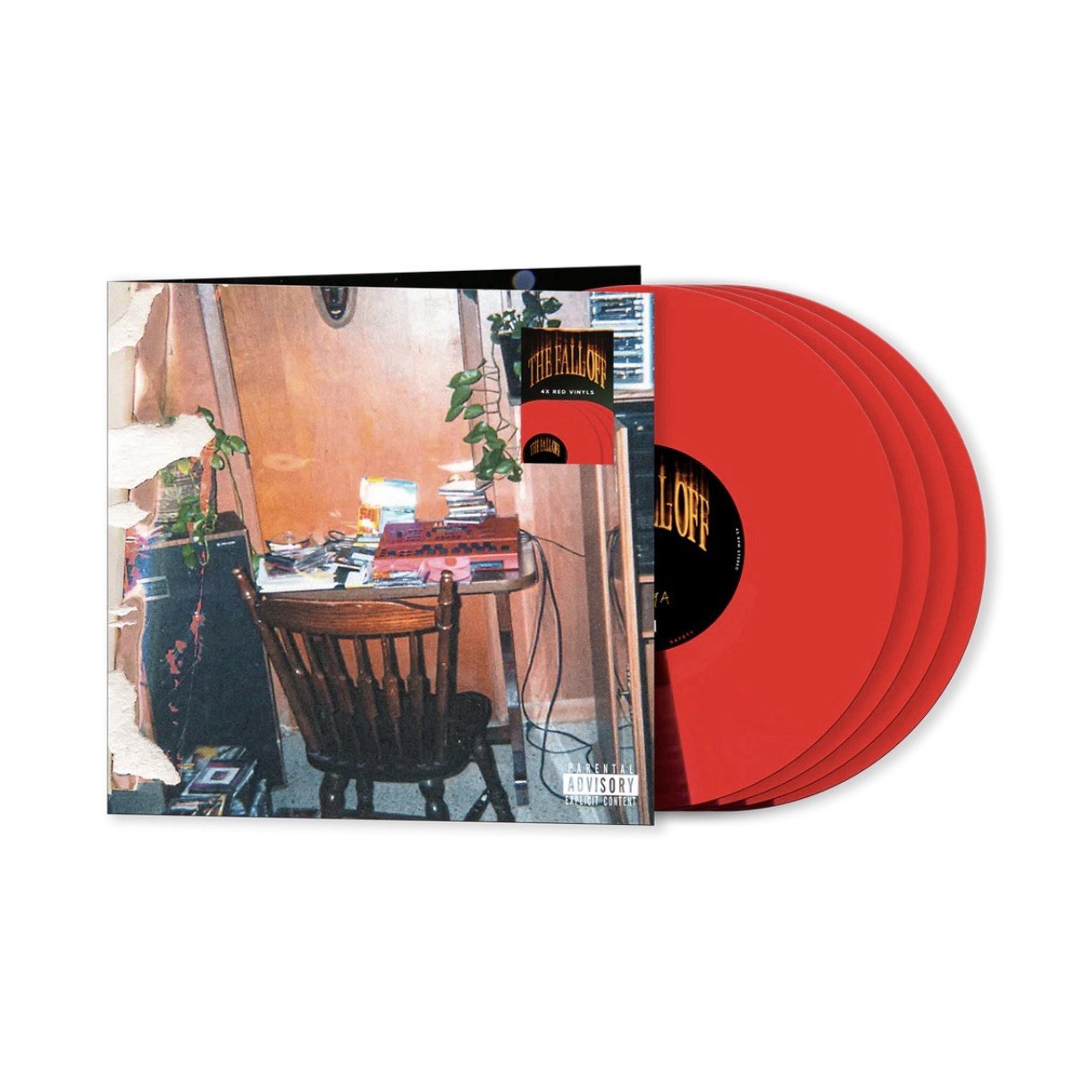 J. Cole The Fall Off LP Red Colored Vinyl Record, Hip-Hop, Dreamville