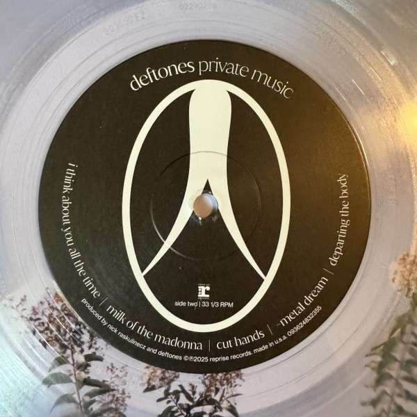 deftones – private music – first edition pressing on Clear Vinyl LP New Sealed
