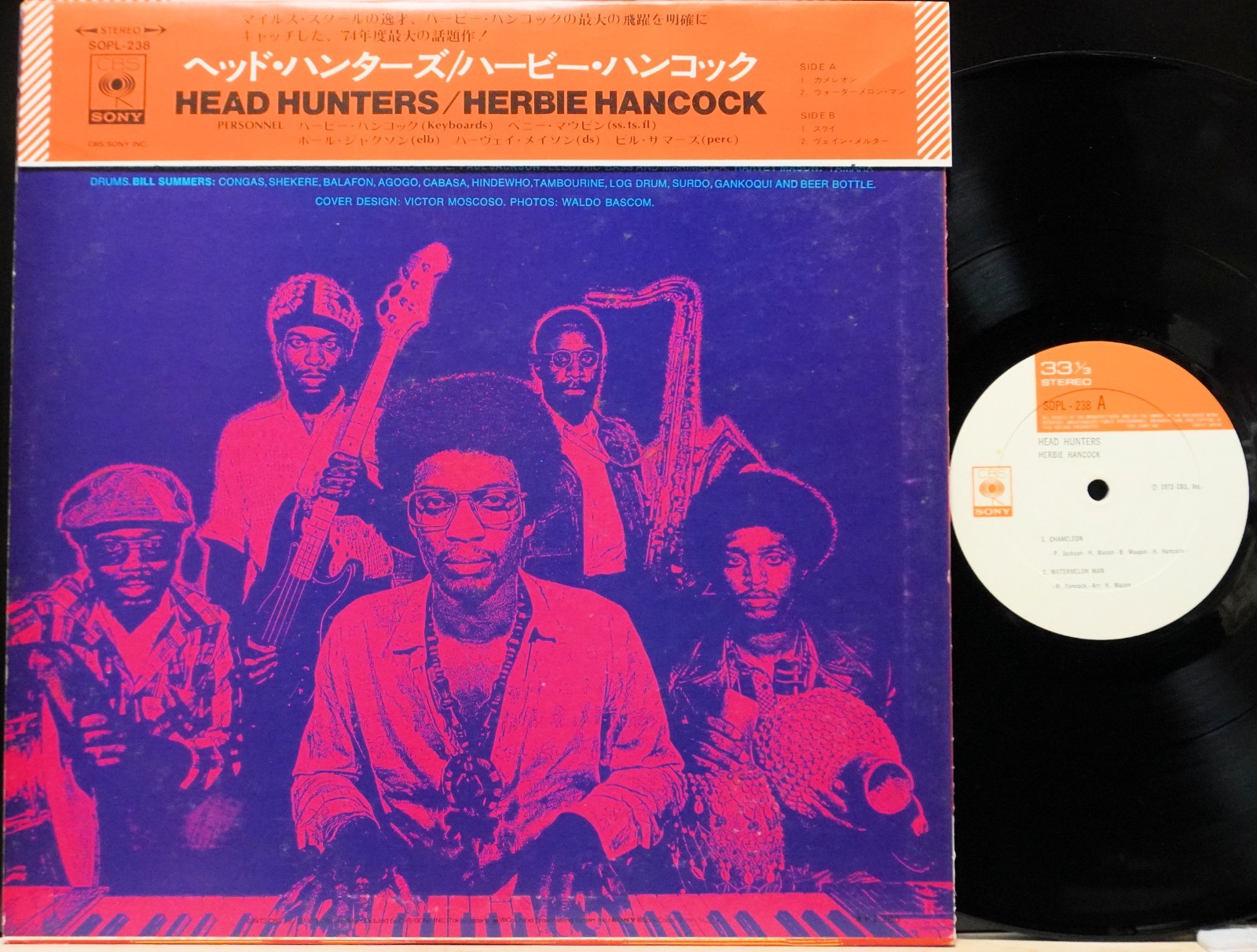 HERBIE HANCOCK “HEAD HUNTERS” CBS/SONY SOPL-238 Japan LP OBI VG++/EX