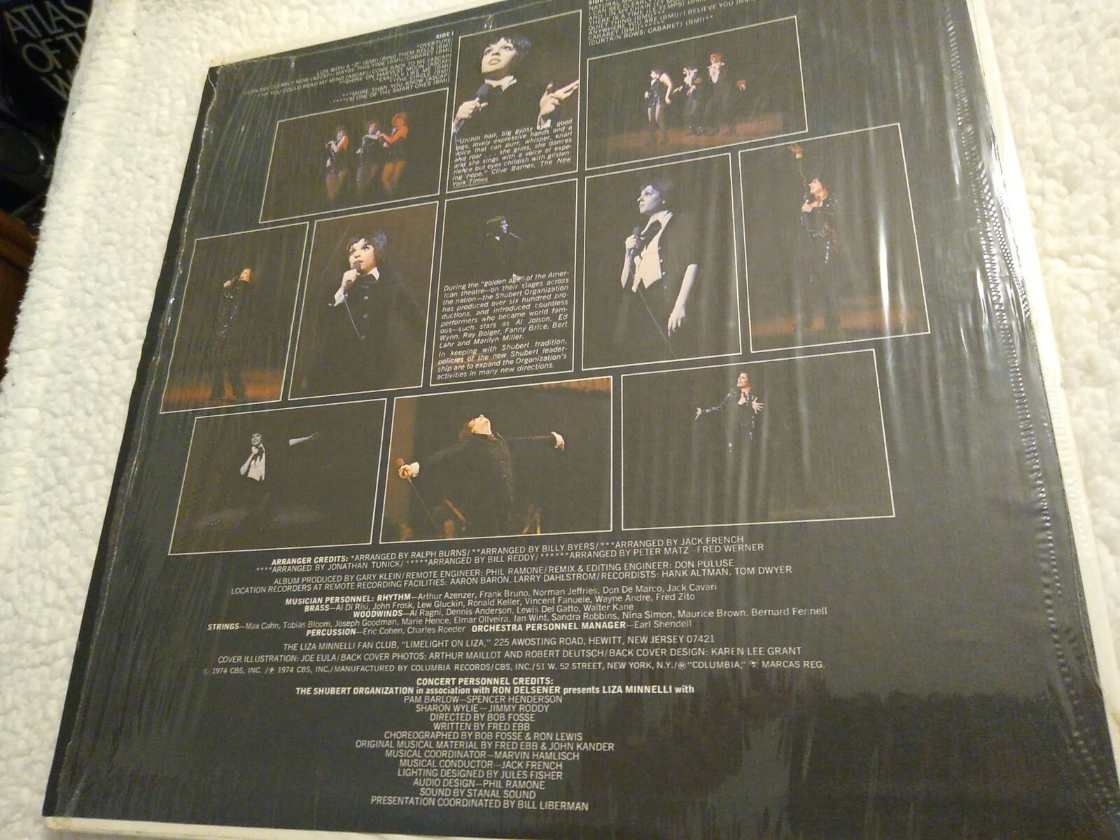 Liza Minnelli Live At The Winter Garden – Columbia 1974 LP # PC 32854 – Good