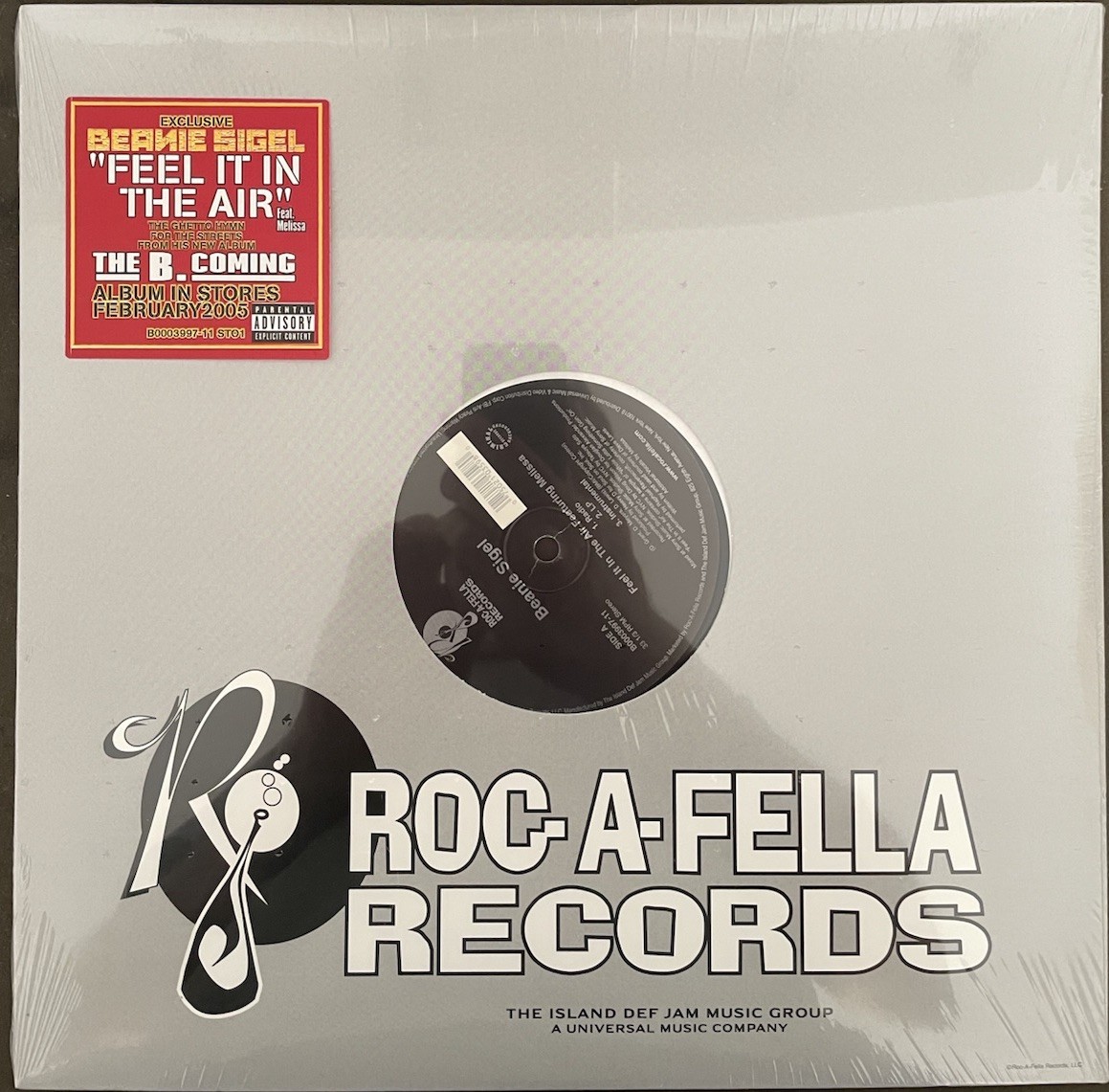 Beanie Sigel- Feel It In The Air 12″ Vinyl Single (Roc-A-Fella)-Brand New Sealed