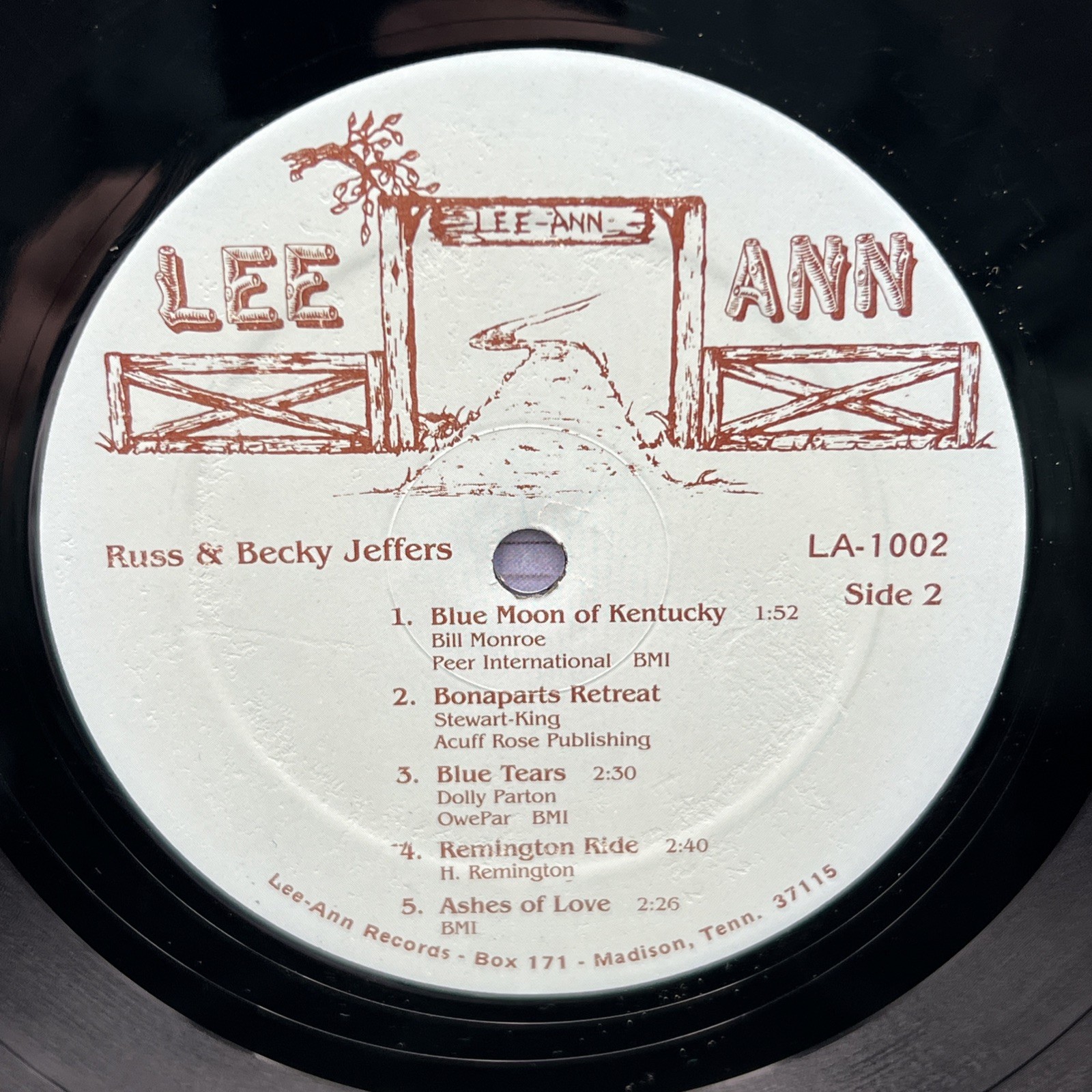 Russ & Becky Jeffers Band Opryland USA LA-1002 SIGNED Kathy Kuhn, Becky Jeffers