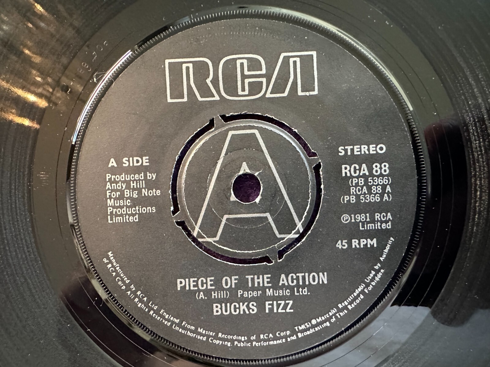 6x UK Lot 45 BUCKS FIZZ Rules Of / Run For / My Camera / The Land of / Piece of