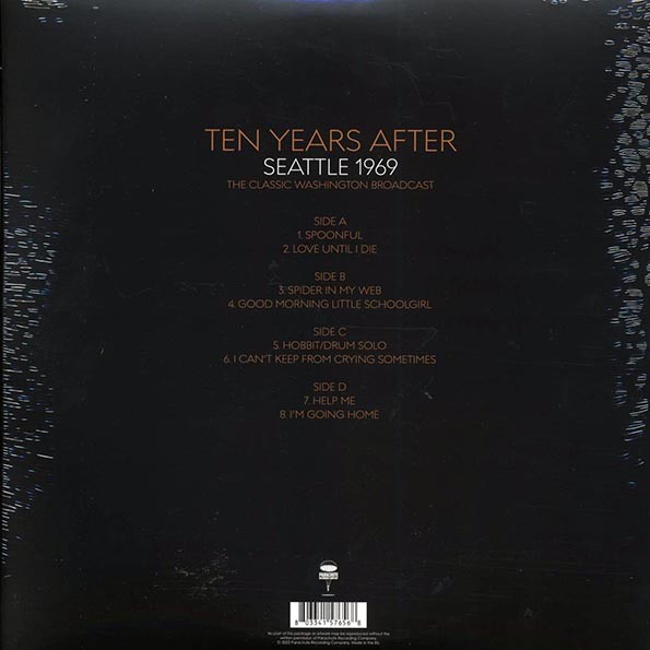 Ten Years After Seattle 1969: The Classic Washington Broadcast 2 lps
