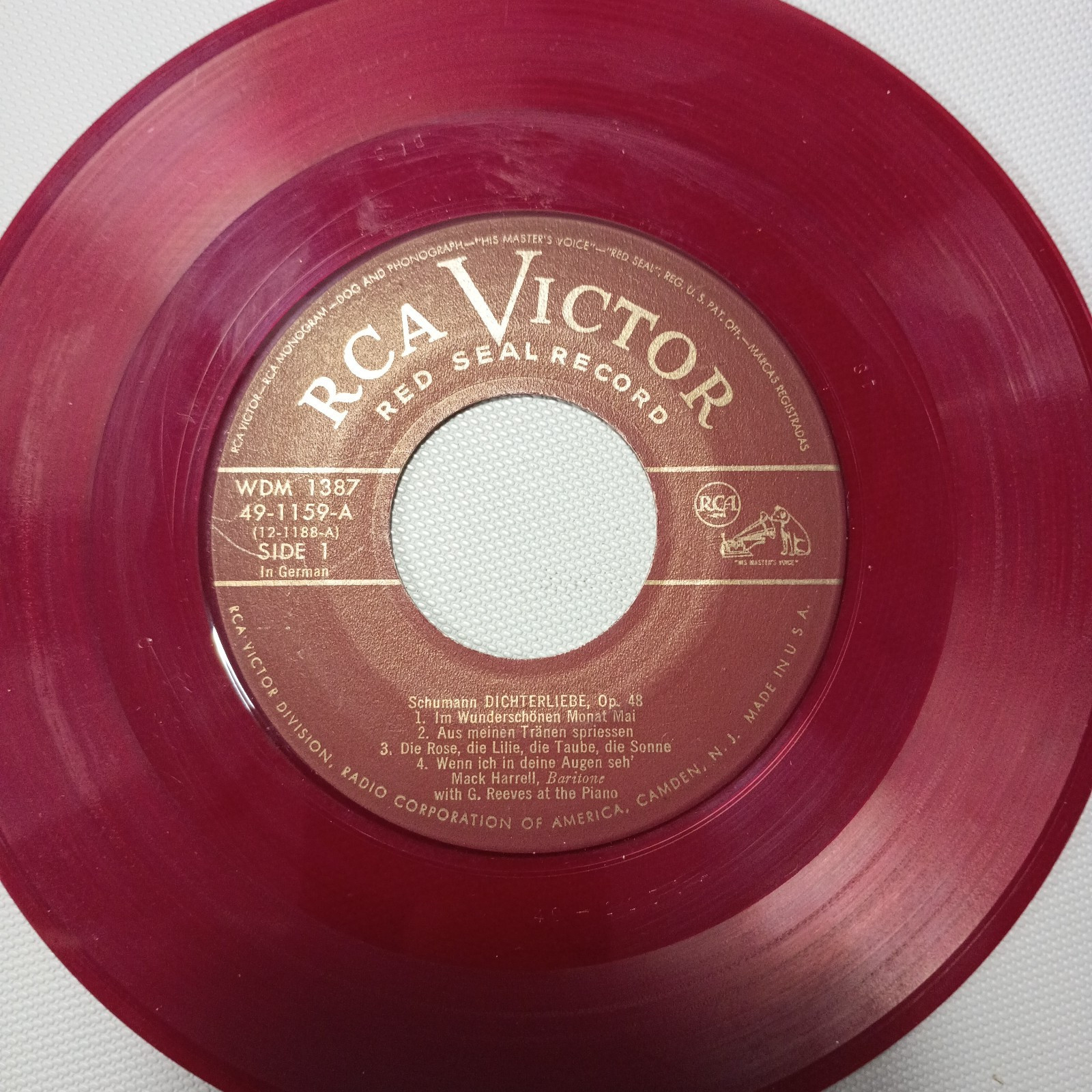 Lot Of 3 Vintage RCA Victor Red Seal Red Record Vinyl 45 RPM 7″ Singles