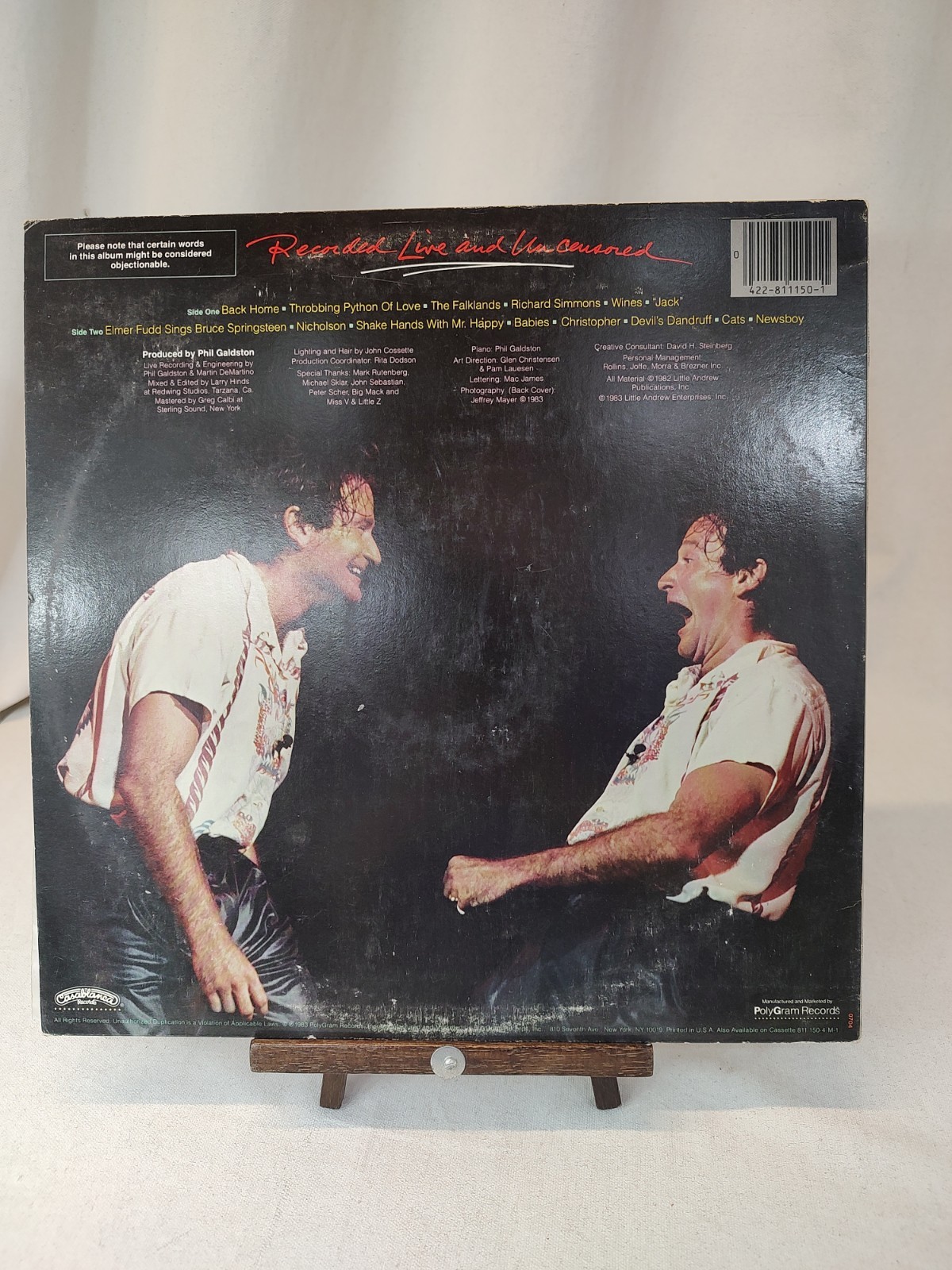 Robin Williams – Throbbing Python of Love (1983 Original LP) – Excellent Vinyl