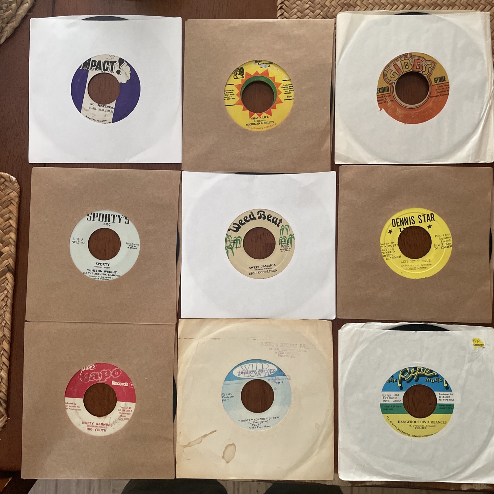 Reggae 45 Vinyl Collection 70s 80s Reggae Dub Rocksteady Records