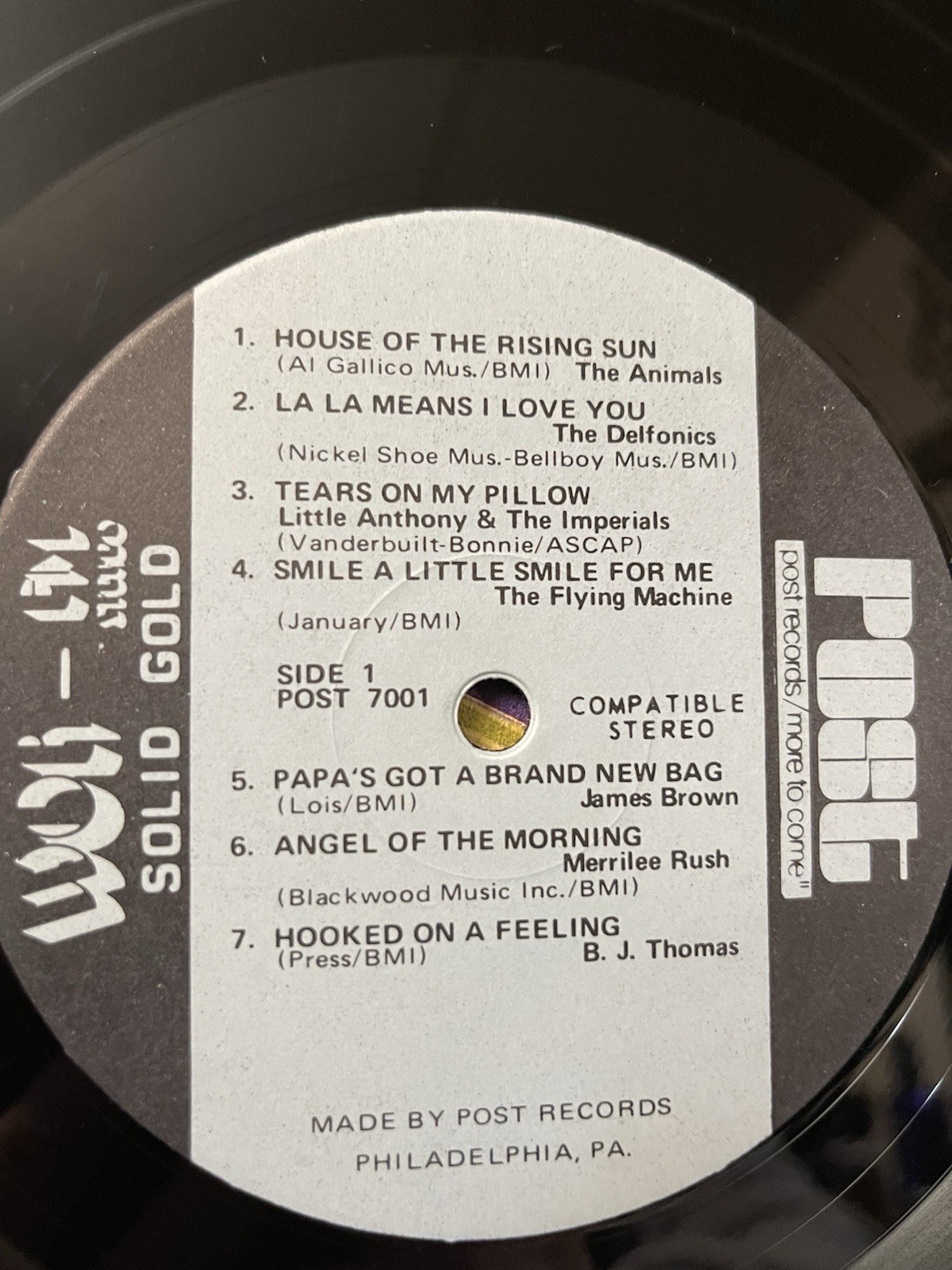 WOR FM STEREO 98.7 SOLID GOLD DOUBLE VINYL LP PACKED WITH SOLID GOLD HITS!