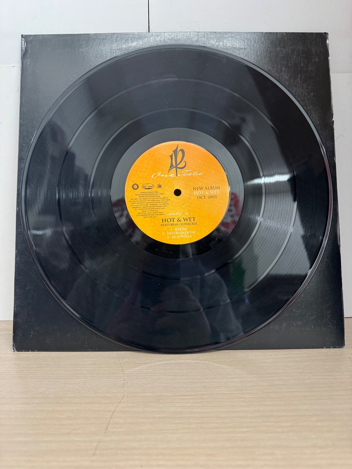 12 O’Clock – Hot & Wet Single Record 2003 Motown Hip Hop 33 RPM