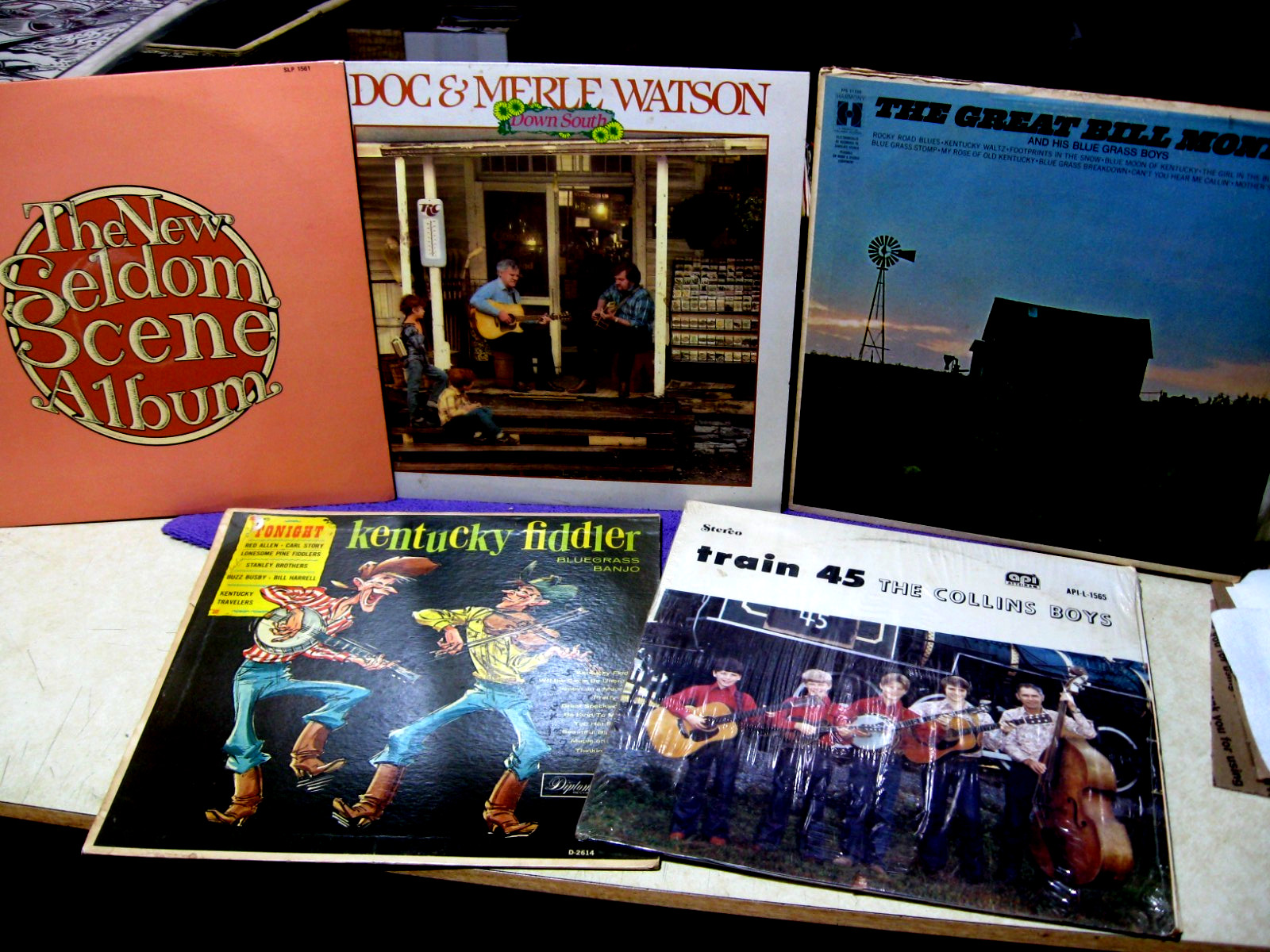 Classic Bluegrass Vinyl LP Lot BILL MONROE Doc & Merle WATSON Seldom Scene