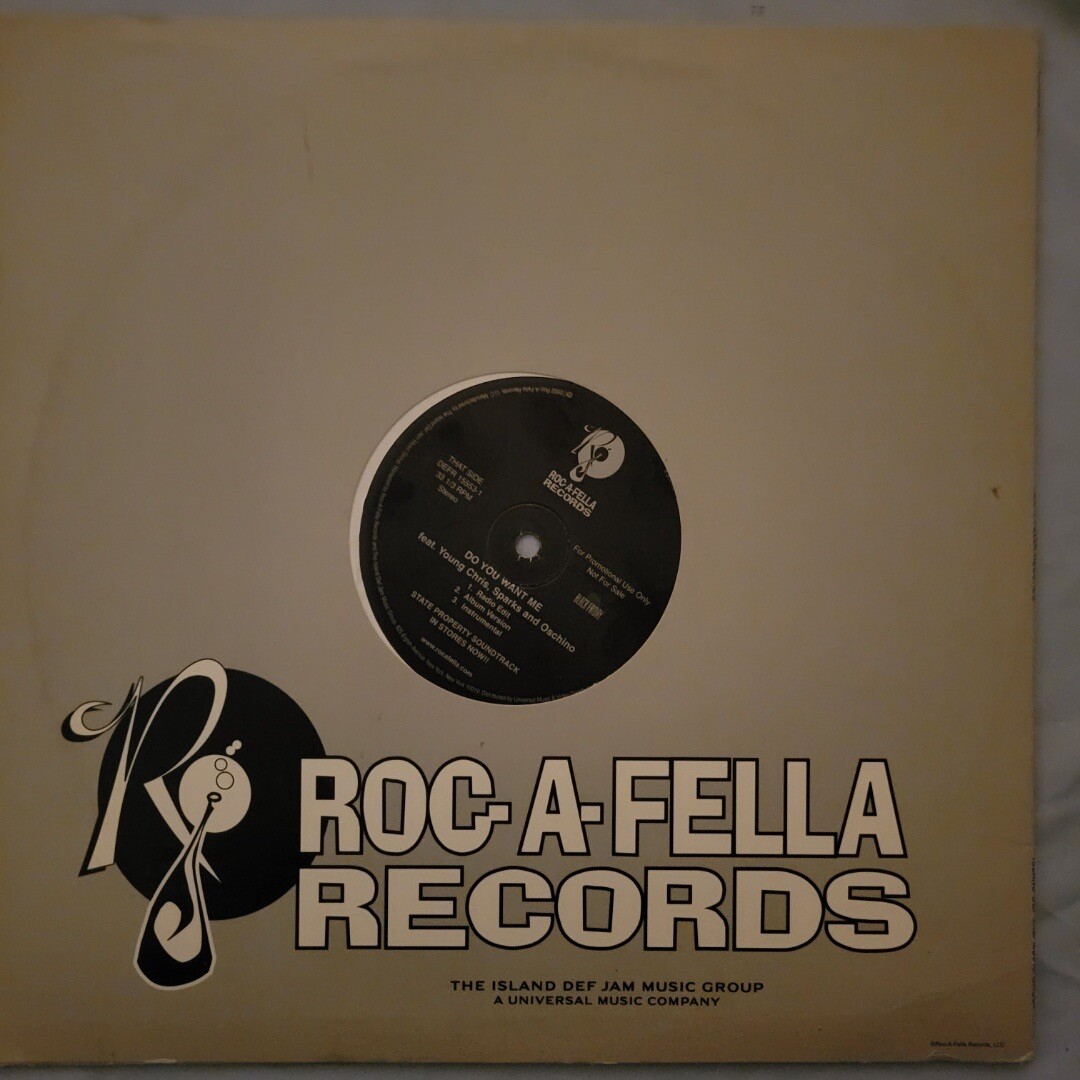 2002 STATE PROPERTY SUN DON’T SHINE YOU WANT ME ROC-A-FELLA 12″ PROMO DJ VINYL