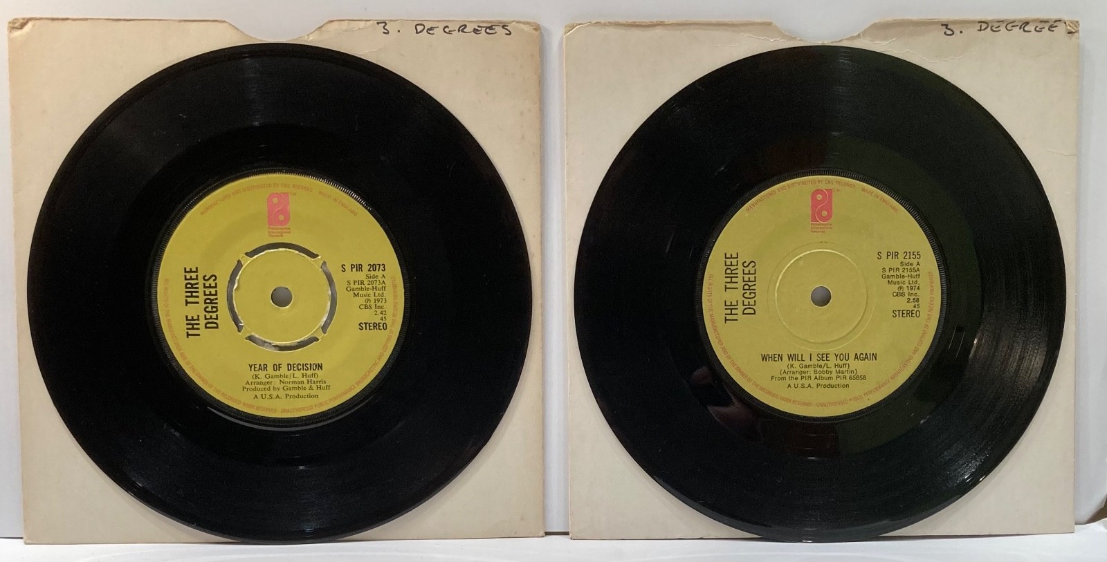 The Three Degrees Year Of Decision When Will I See You Again 70s 45