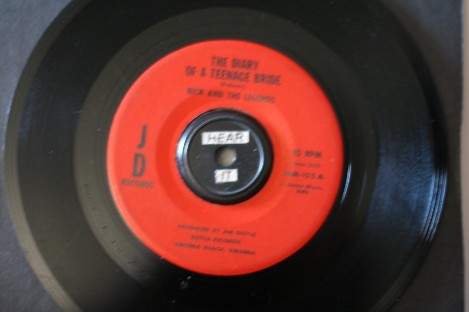 RICK & THE LEGENDS “ALL OF YOUR LOVE” OBSCURE GARAGE/TEEN ON JD (VG+) LISTEN!