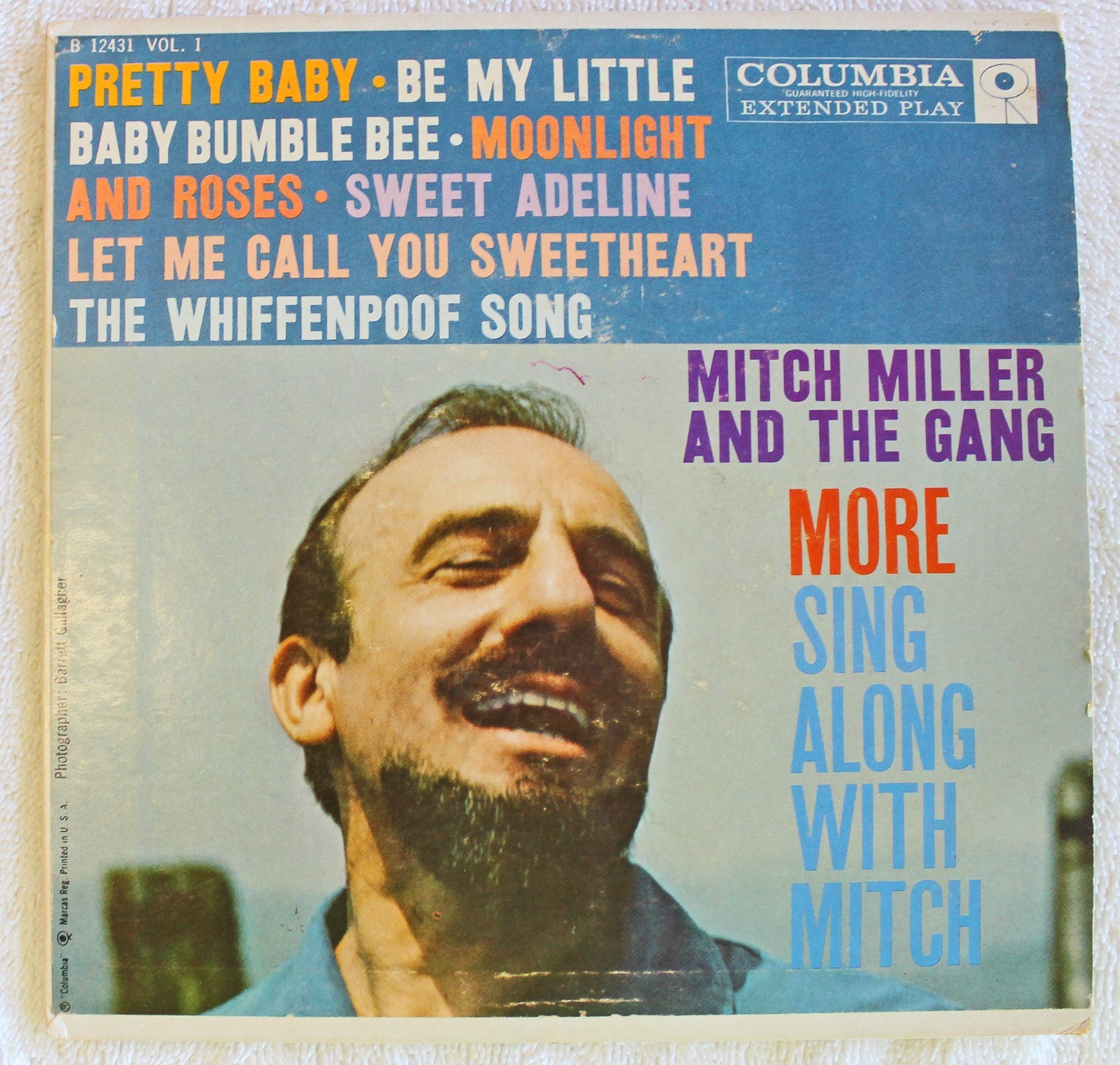 Mitch Miller More Sing Along with Mitch Vol. 1 45RPM Extended Play B12431