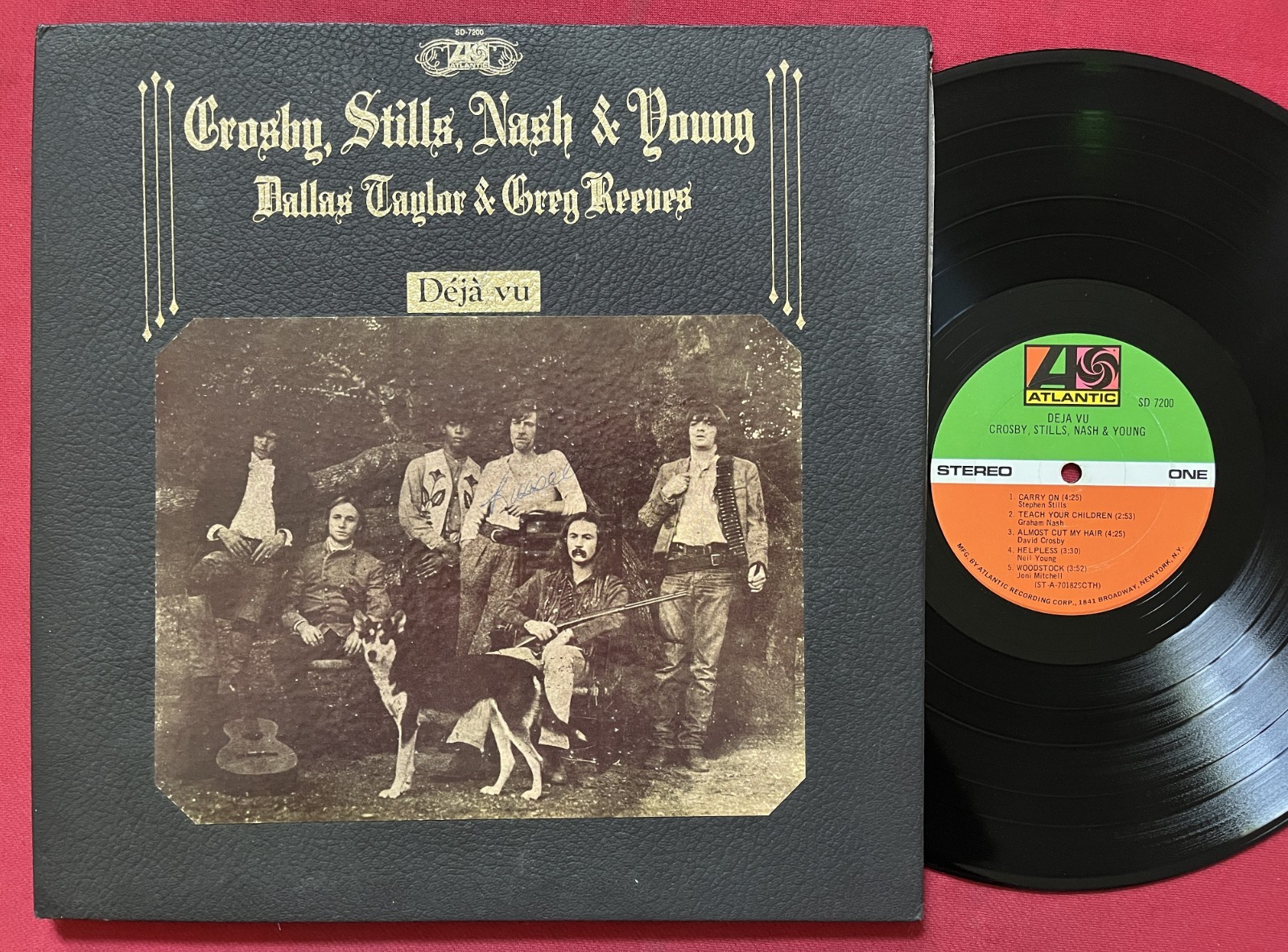 CROSBY STILLS NASH & YOUNG~DEJA VU LP (1970) ORIG PRESS ATLANTIC SD 7208