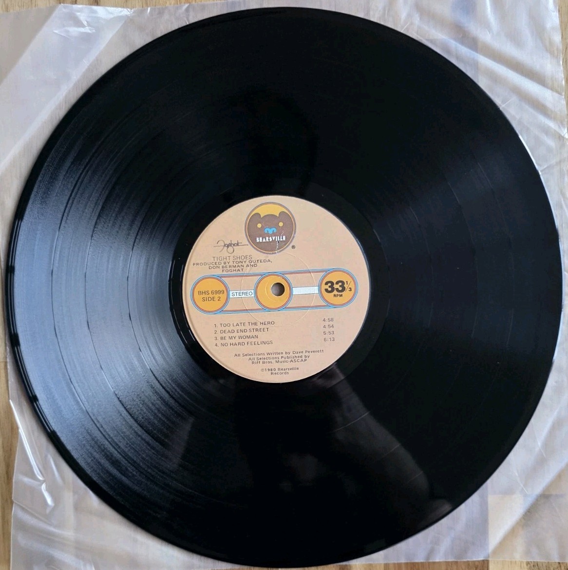 Foghat Tight Shoes Vinyl LP 1980 1st Press LA Kipper Cut Nm Vinyl Ex -NM Cover