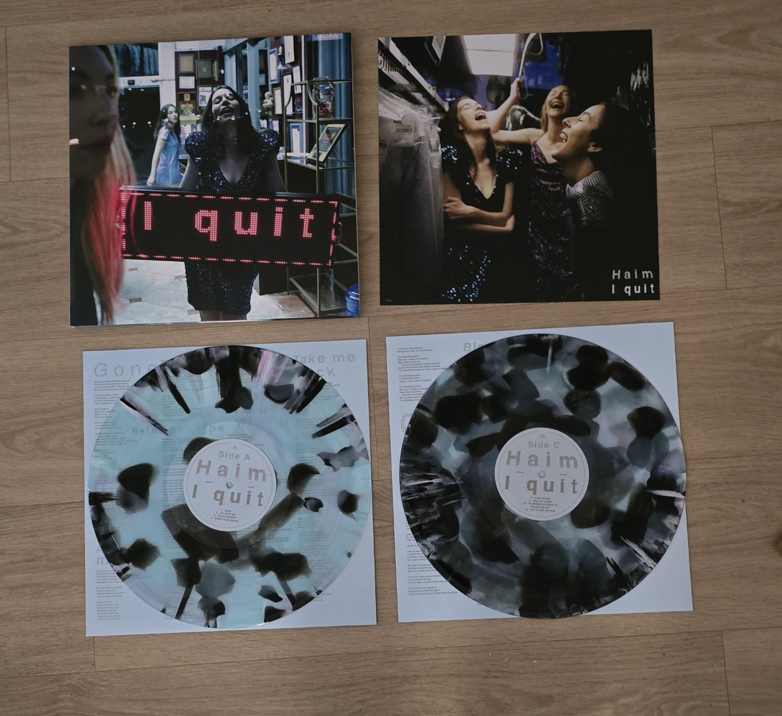 HAIM – I quit – Blood Records 2xLP Seaglass/Pink/Black Vinyl Ships Fast