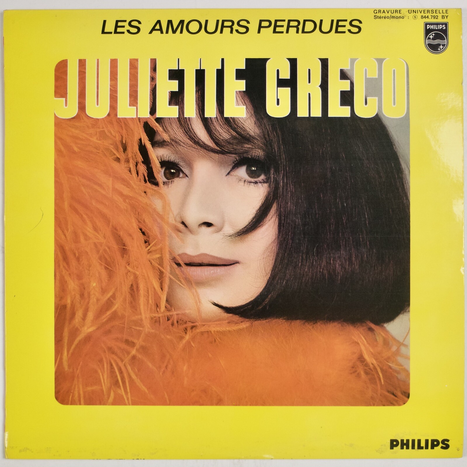 JULIETTE GRECO: Les Amours Perdues ’68 Philips France Chanson Pop LP Vinyl