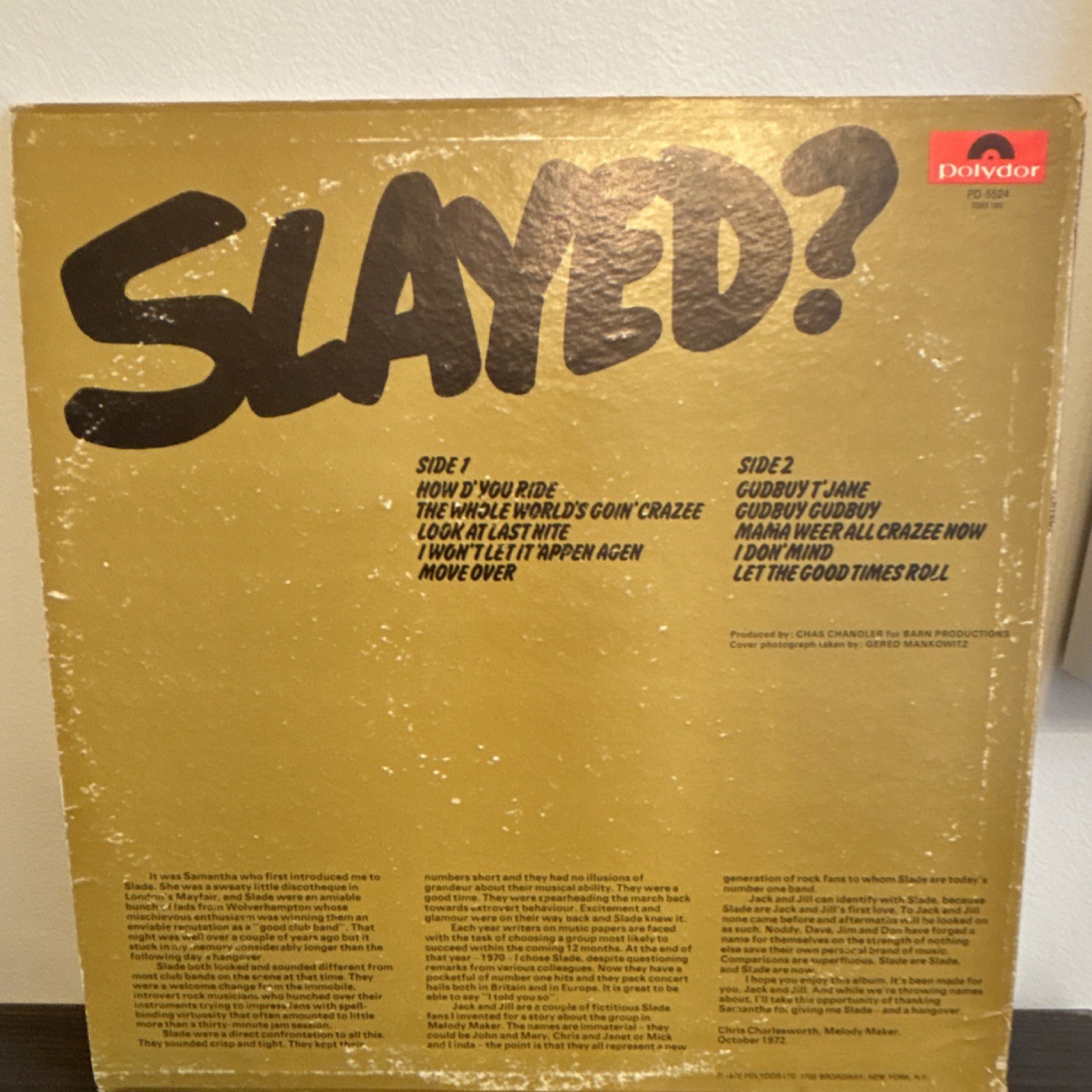 Slade, Slayed?, Polydor, 1972, Rock, vinyl LP, cardboard sleeve, original cover