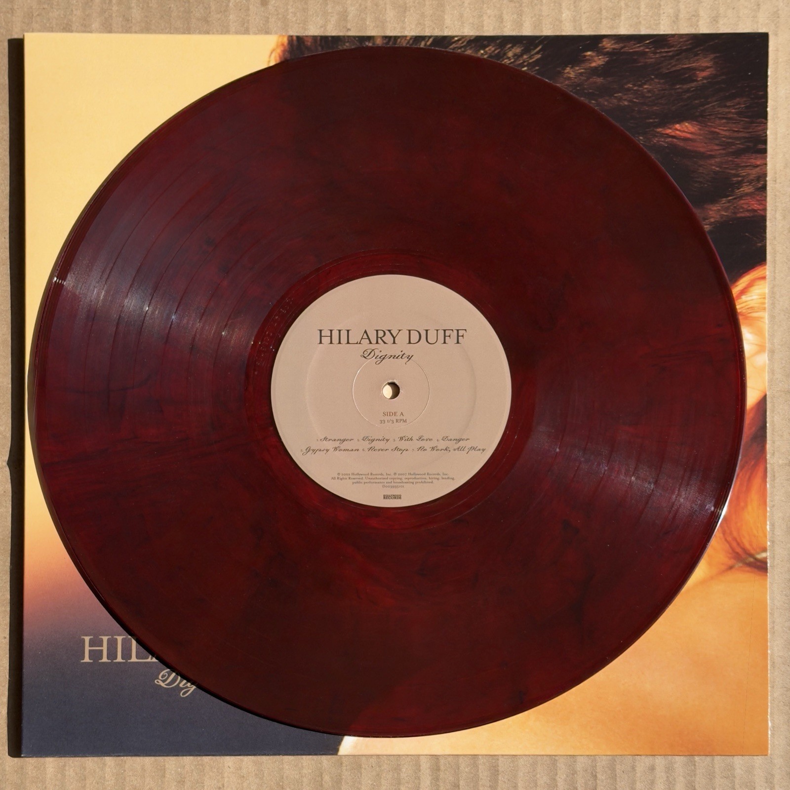Hilary Duff – Dignity LP Exclusive Merlot w/ Black Swirl Vinyl Record x/3000