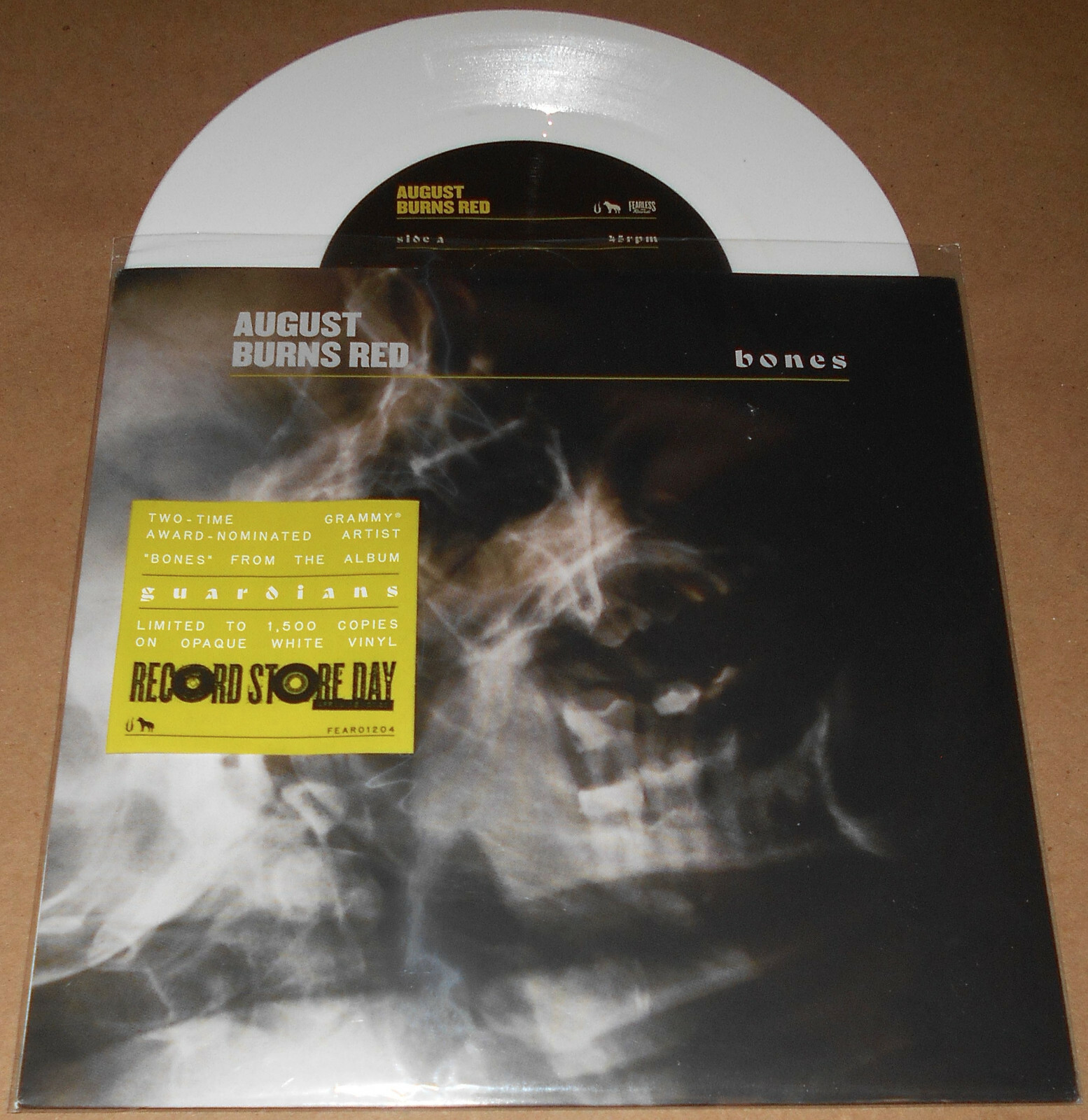 August Burns Red Bones 7″ White Vinyl Single Record Store Day 2020 RSD New LP EP