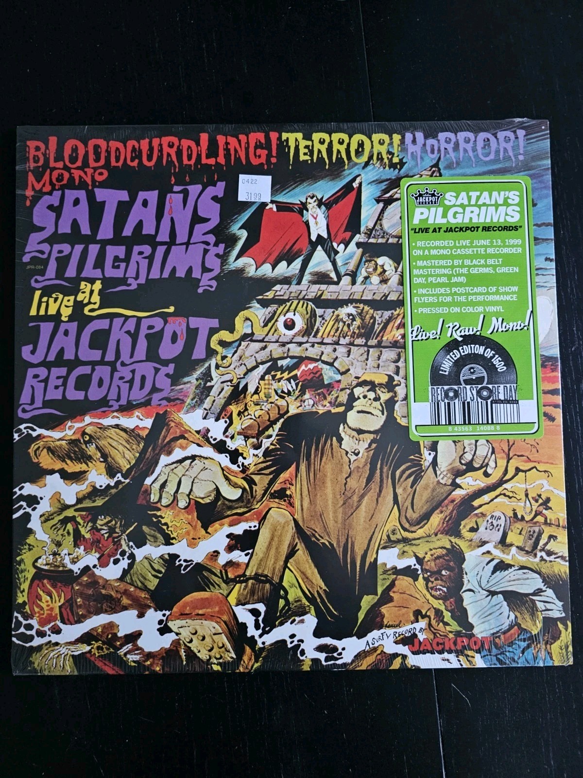 Satan’s Pilgrims – Live at Jackpot Records green vinyl LP RSD 2022 – Sealed!