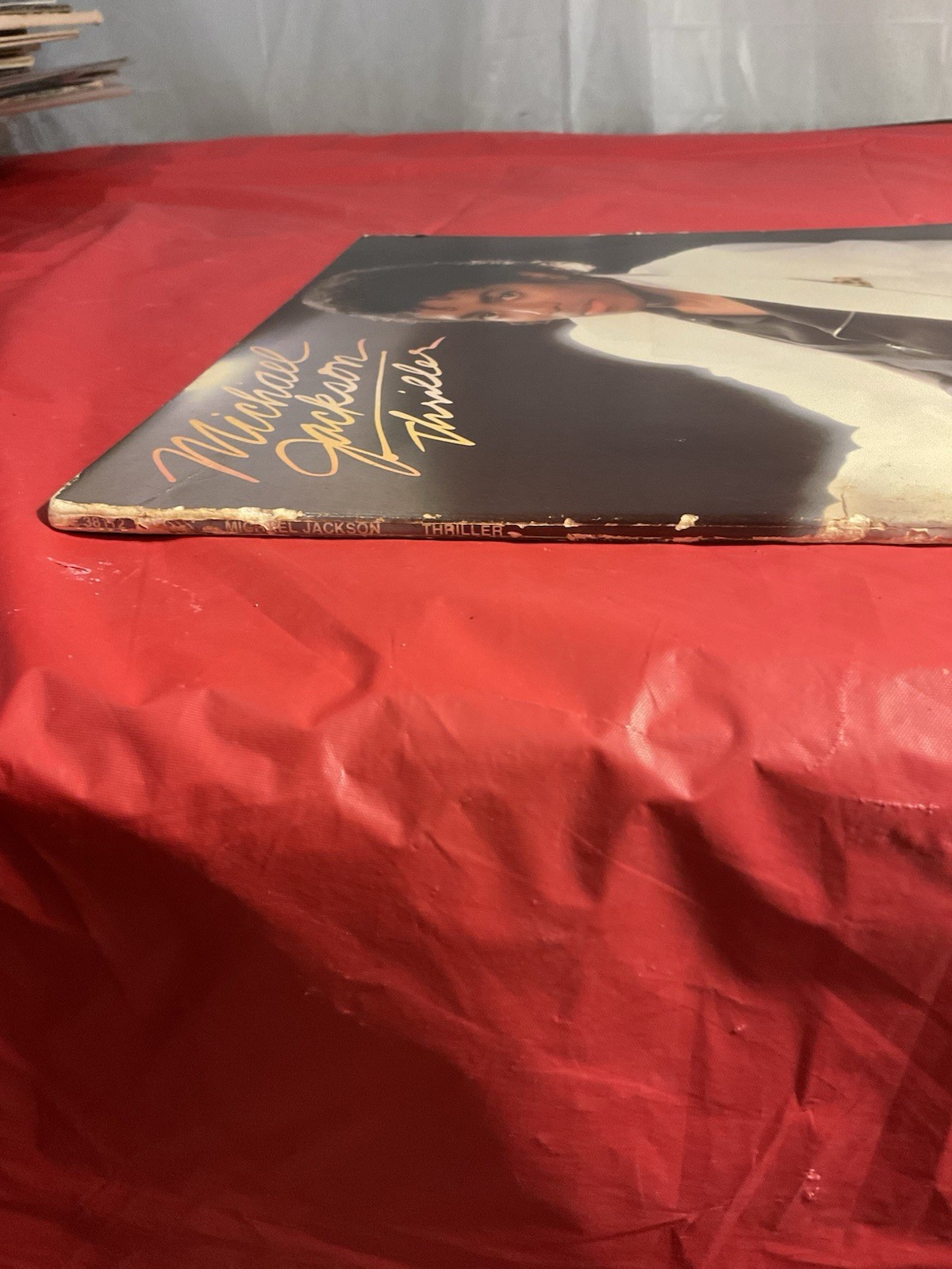 Michael Thriller LP 1982 Early Error Cover PAL 38112-2J PBL 38112-2F Vinyl