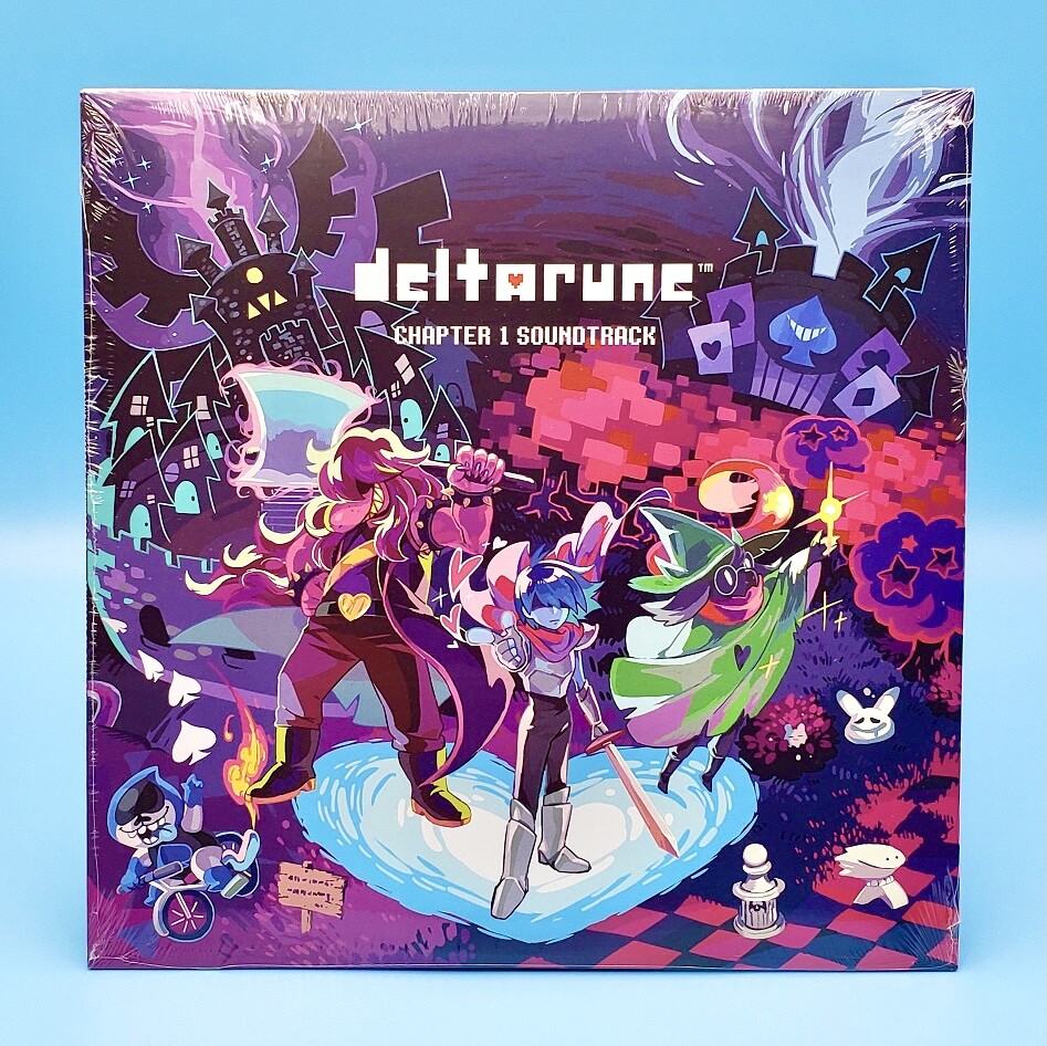 Deltarune Chapter 1 Vinyl Soundtrack Ralsei Green Record LP + Stickers Undertale
