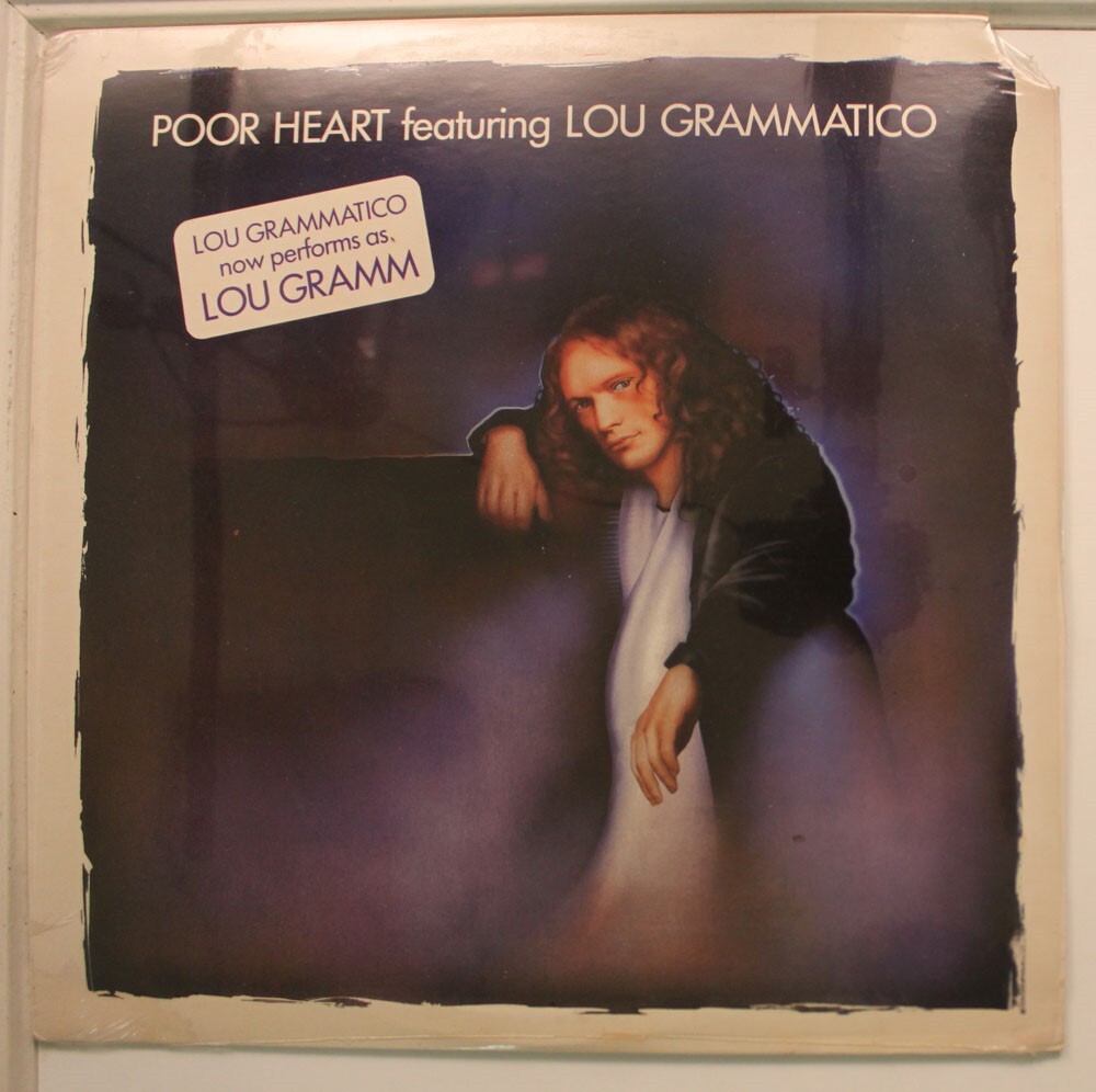 Lou Gramm Lp Poor Heart On Pvc – Sealed / Sealed (Hype Sticker ; Cut Corner ; Sh